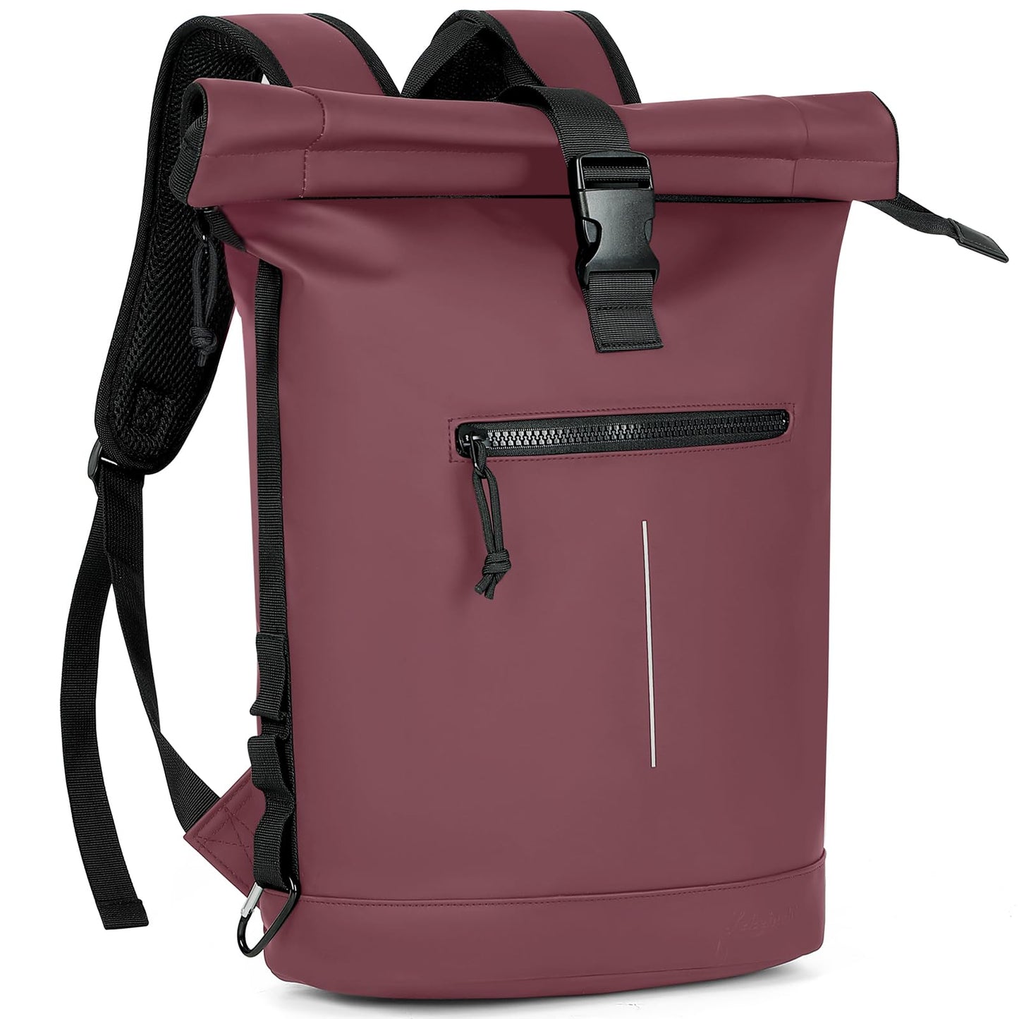 Lekeinchi Rolltop Rucksack Wasserdicht für Damen & Herren, Großer Laptop Rucksack mit Computerfach für 17 Zoll Laptop, Elegant Reiserucksack Daypack für Reisen, Radfahren, Uni Schule, Arbeit-Blau