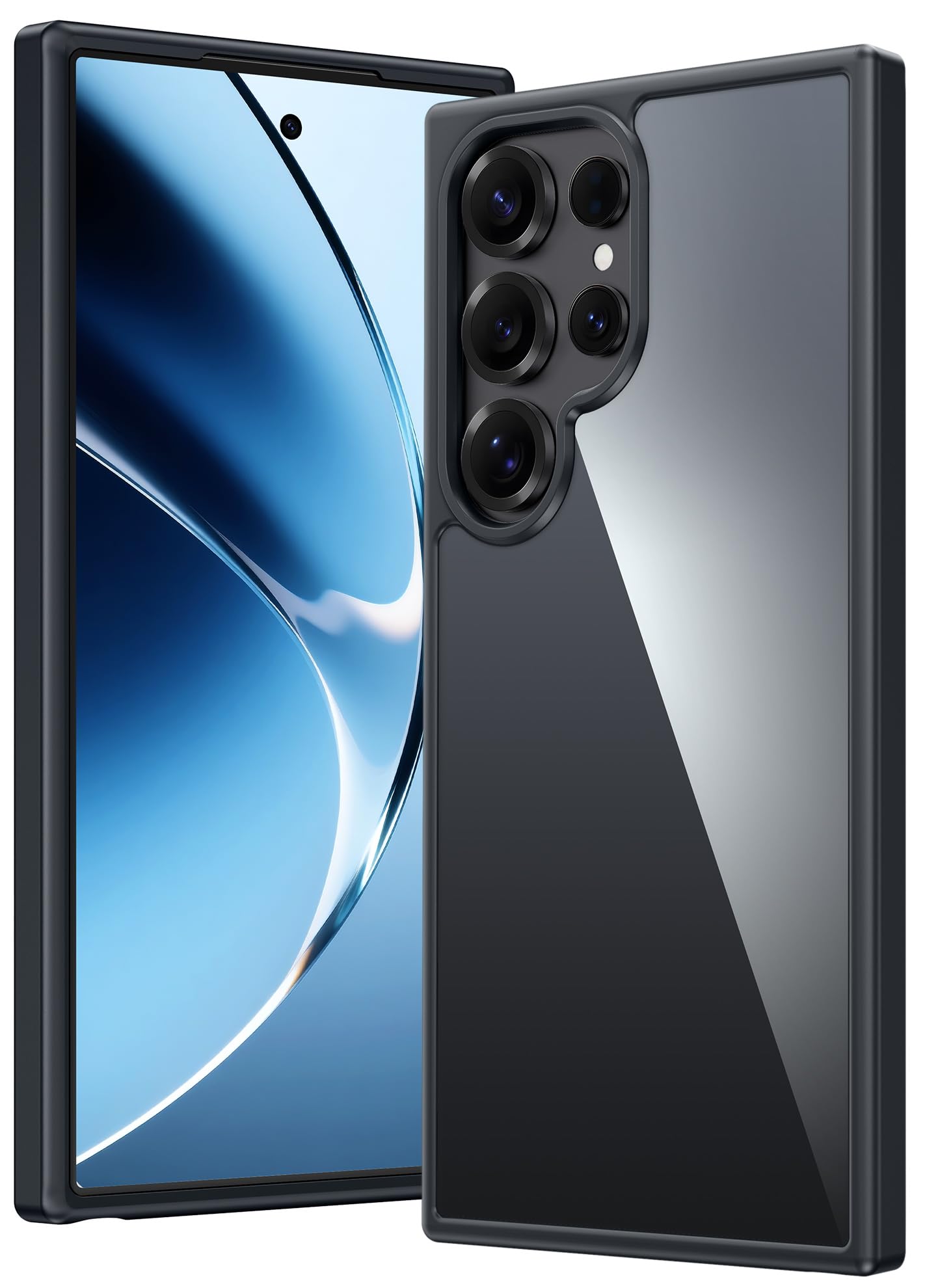 FNTCASE Case for Samsung Galaxy S25 Ultra 6.9 Inches, Military Drop Protection, Anti-Yellowing, Robust, Durable, Shockproof, Protective, Transparent, Clear