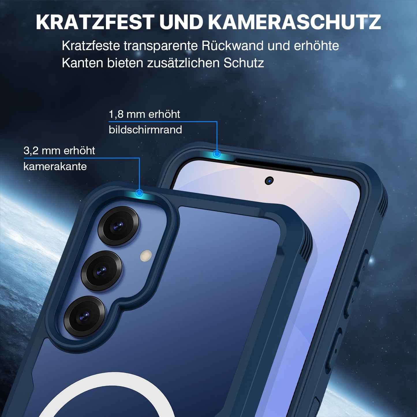 CENHUFO Privacy Screen Case for Samsung Galaxy S25 Ultra, Magnetic Mobile Phone Case with Built-in Privacy Tempered Glass Screen Protector and Camera Protection, 360 Degree Protective Case, Shockproof