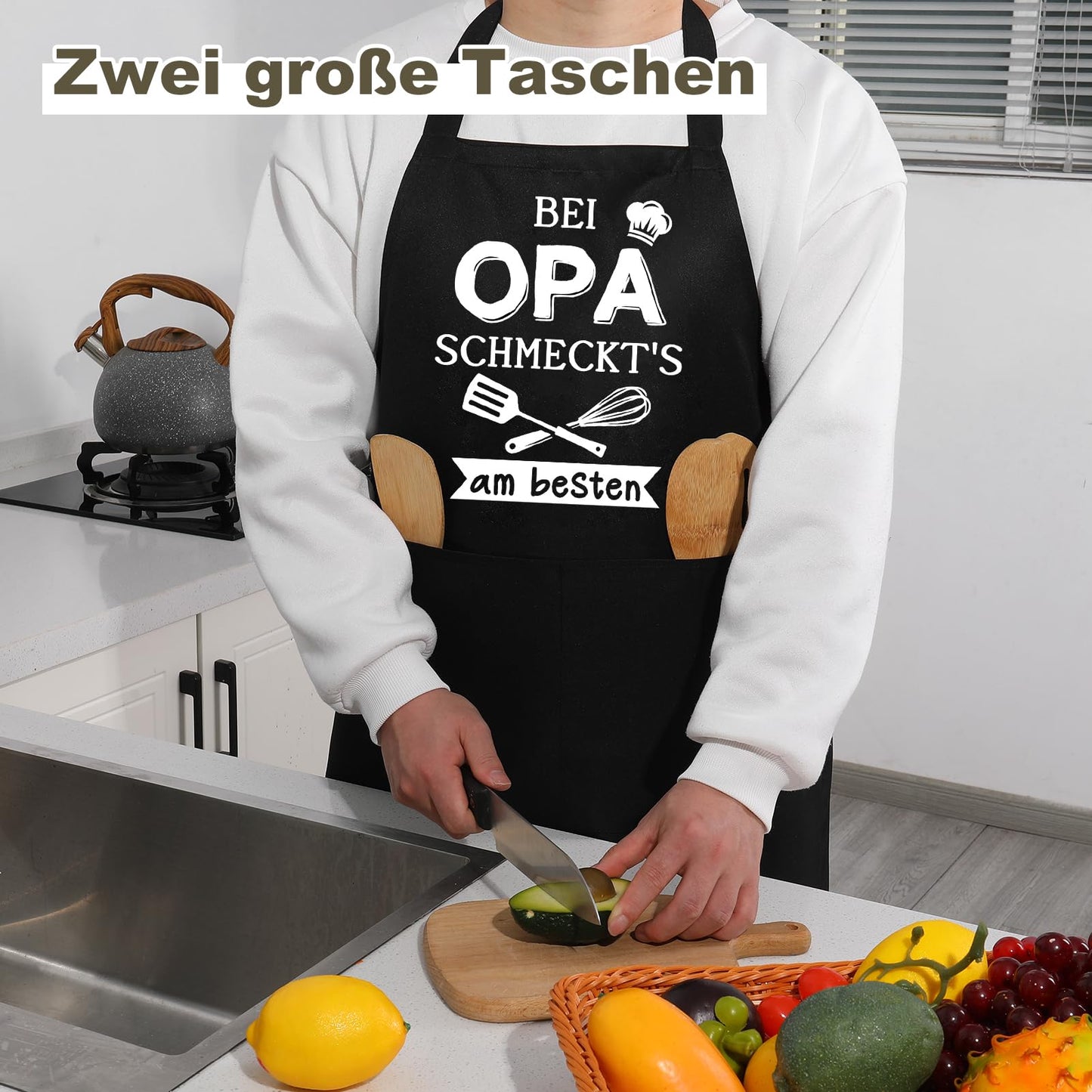 Lustige Kochschürze für Männer,Grillschürze Verstellbare Schürze