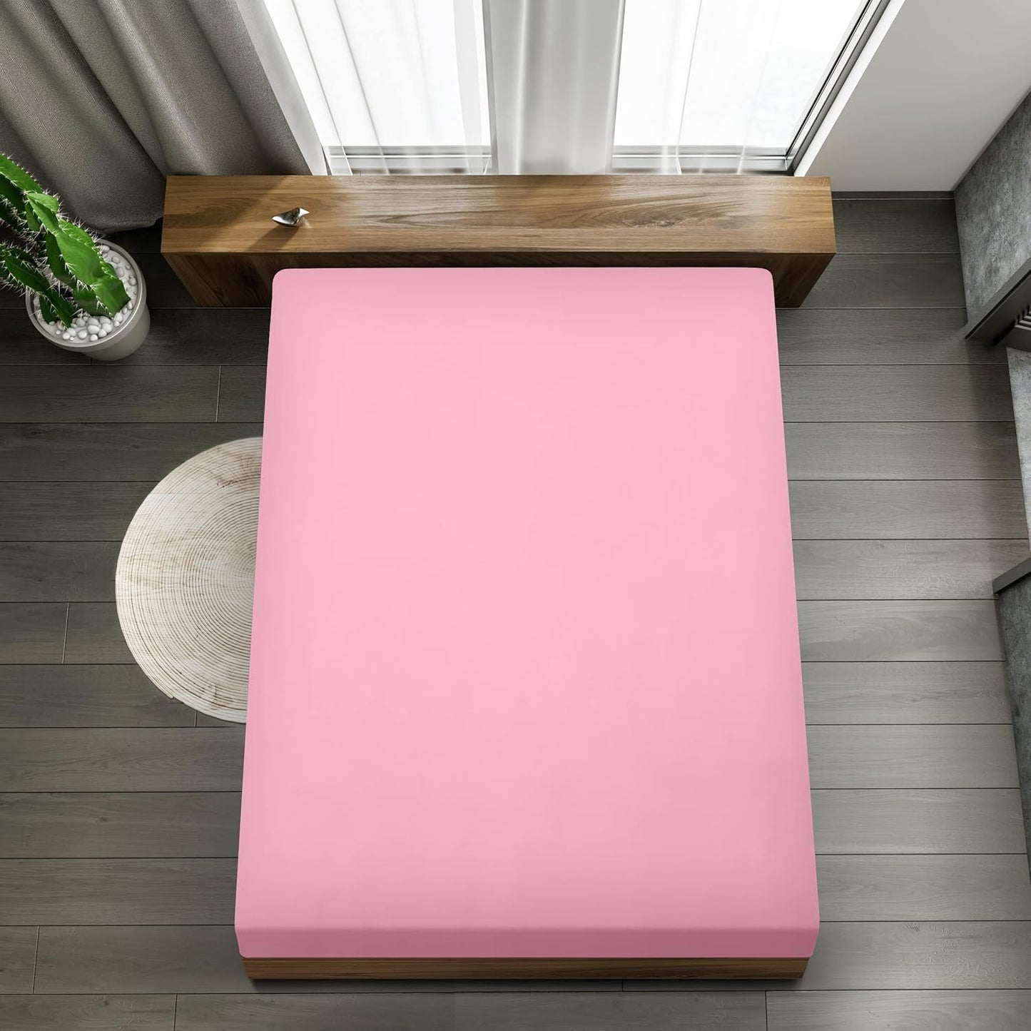 Utopia Bedding - Spannbettlaken 180x200cm - Grau - Gebürstete Polyester-Mikrofaser Spannbetttuch - 35 cm Tiefe Tasche