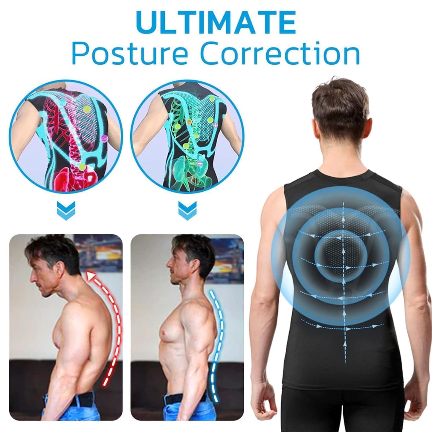 max muskel shirt,Aktivheld Body Shaper,aktivheld - Fit Weste, Vitalweste Duneva, Abnehmen Weste Herren,Duneva Abnehmweste,Vital Vest Abnehmweste,Vitalvest, Körperformendes Unterhemd Herren,abnehmweste