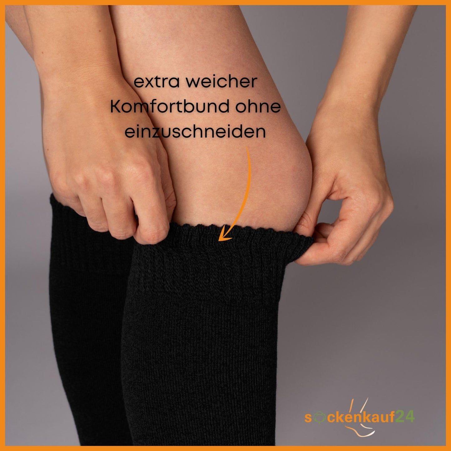 sockenkauf24 22350 Men's Thermal Knee Socks Inner Terry Towelling 4 Pairs