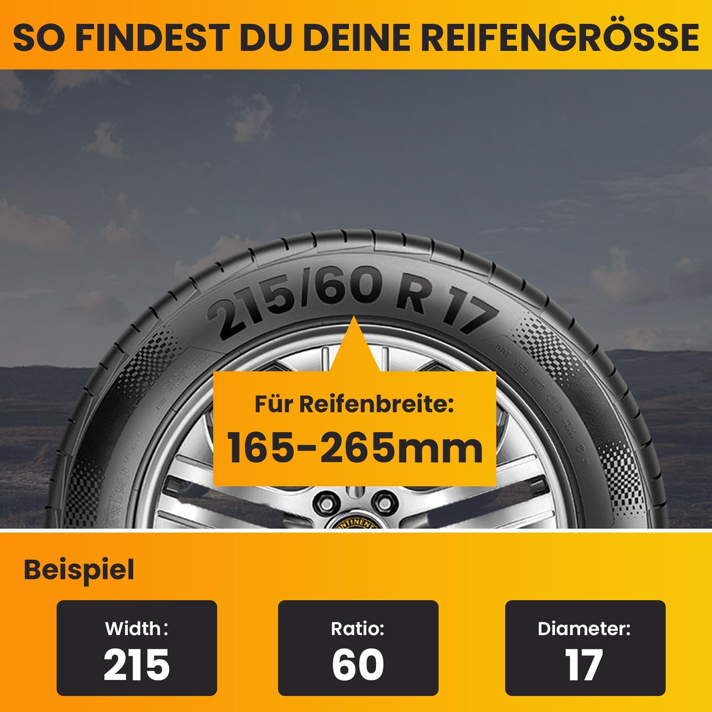 Schneeketten, 6 Stück Universal Schneeketten für Auto, SUV Reifen Anti Schneeketten Snow Chains für Eis, Schnee und matschigen Straßen (Reifenbreite 165mm-265mm/6.5-10.4'')