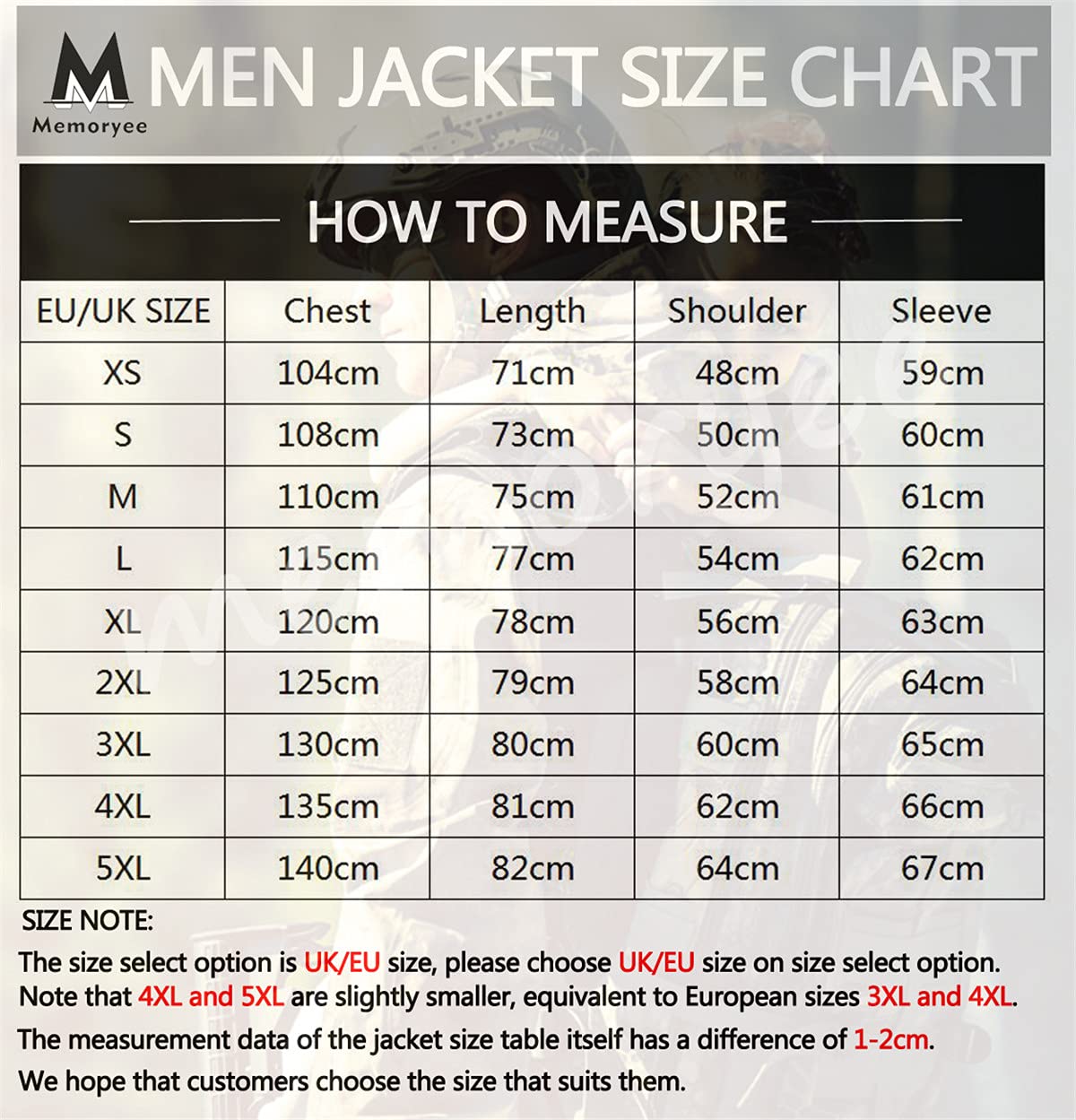 Memoryee Men's Waterproof Softshell Jackets, Warm Military Outdoor Tactical Hoodies, Camouflage Coat