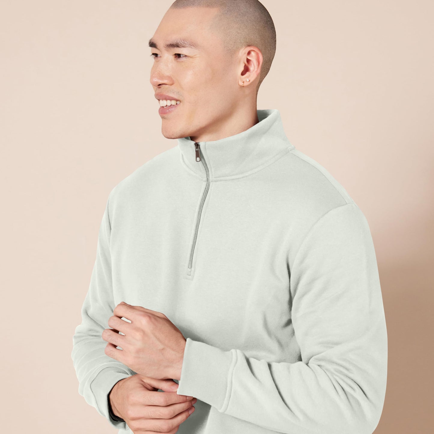 Amazon Essentials Men's Long Sleeve Fleece Quarter Zip Sweatshirt