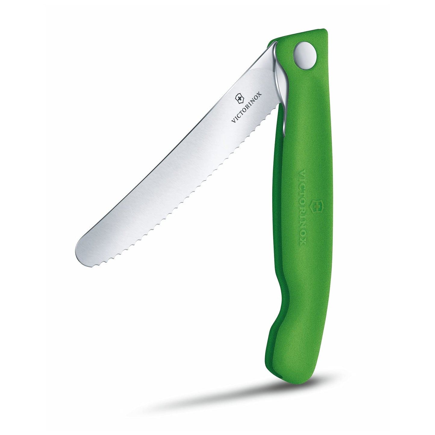 Victorinox Swiss Classic Profi Tomaten- und Tafelmesser, Extra Scharfe Klinge, Wellenschliff, 11 cm, Rostfreier Stahl, gelb