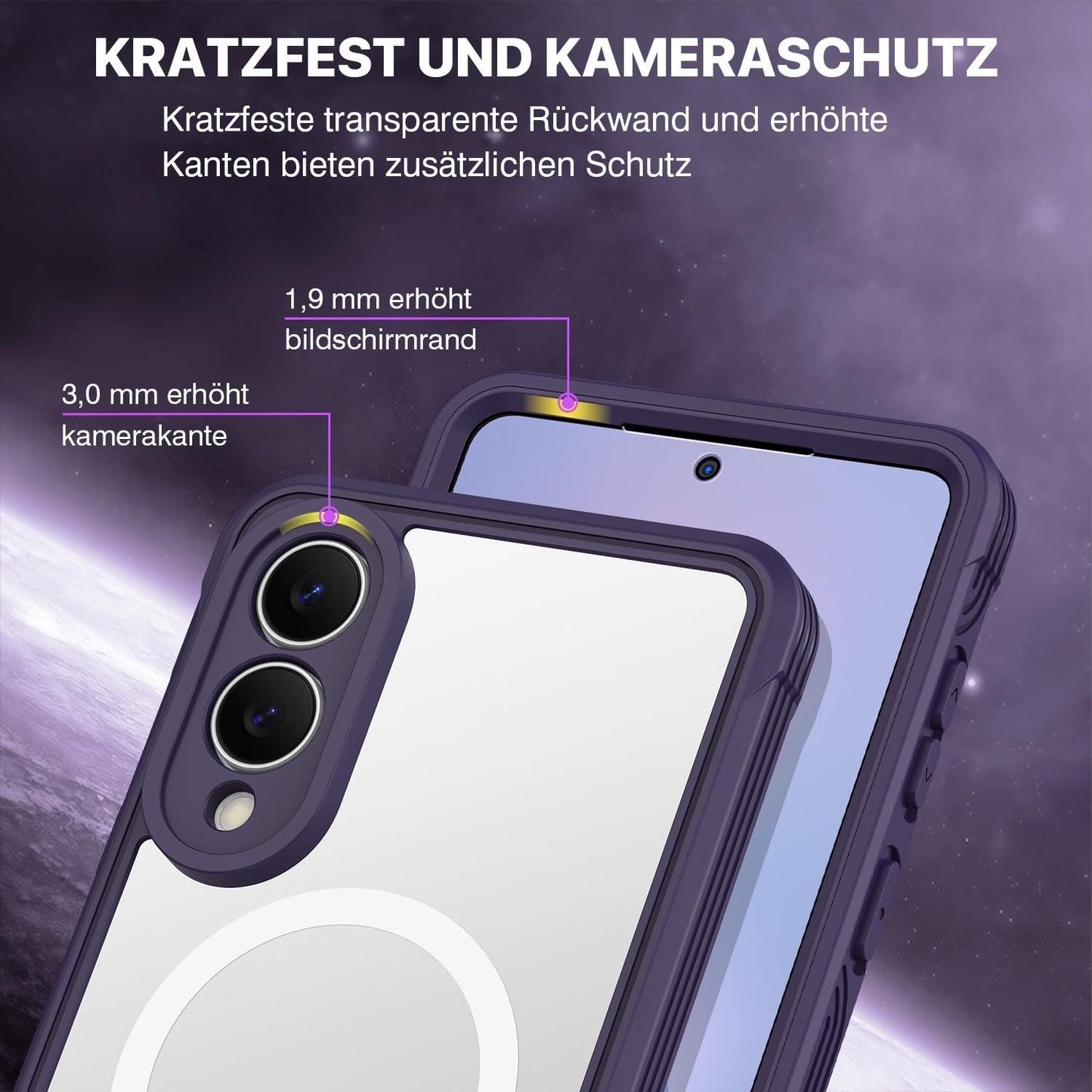 CENHUFO Privacy Screen Case for Samsung Galaxy S25 Ultra, Magnetic Mobile Phone Case with Built-in Privacy Tempered Glass Screen Protector and Camera Protection, 360 Degree Protective Case, Shockproof