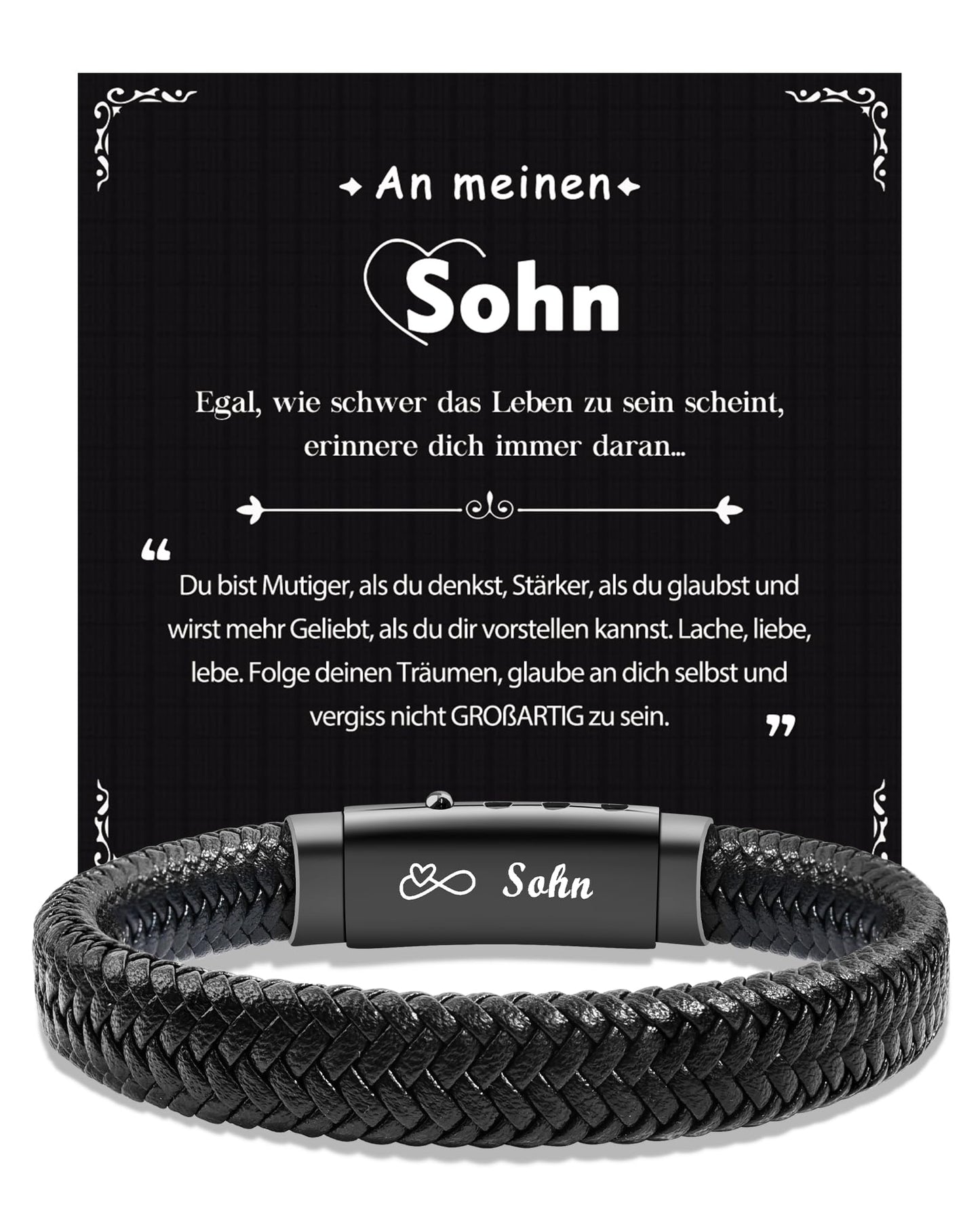 CheersLife Ich Liebe Dich Geschenke für Männer An Meinen Sohn Bruder Mann