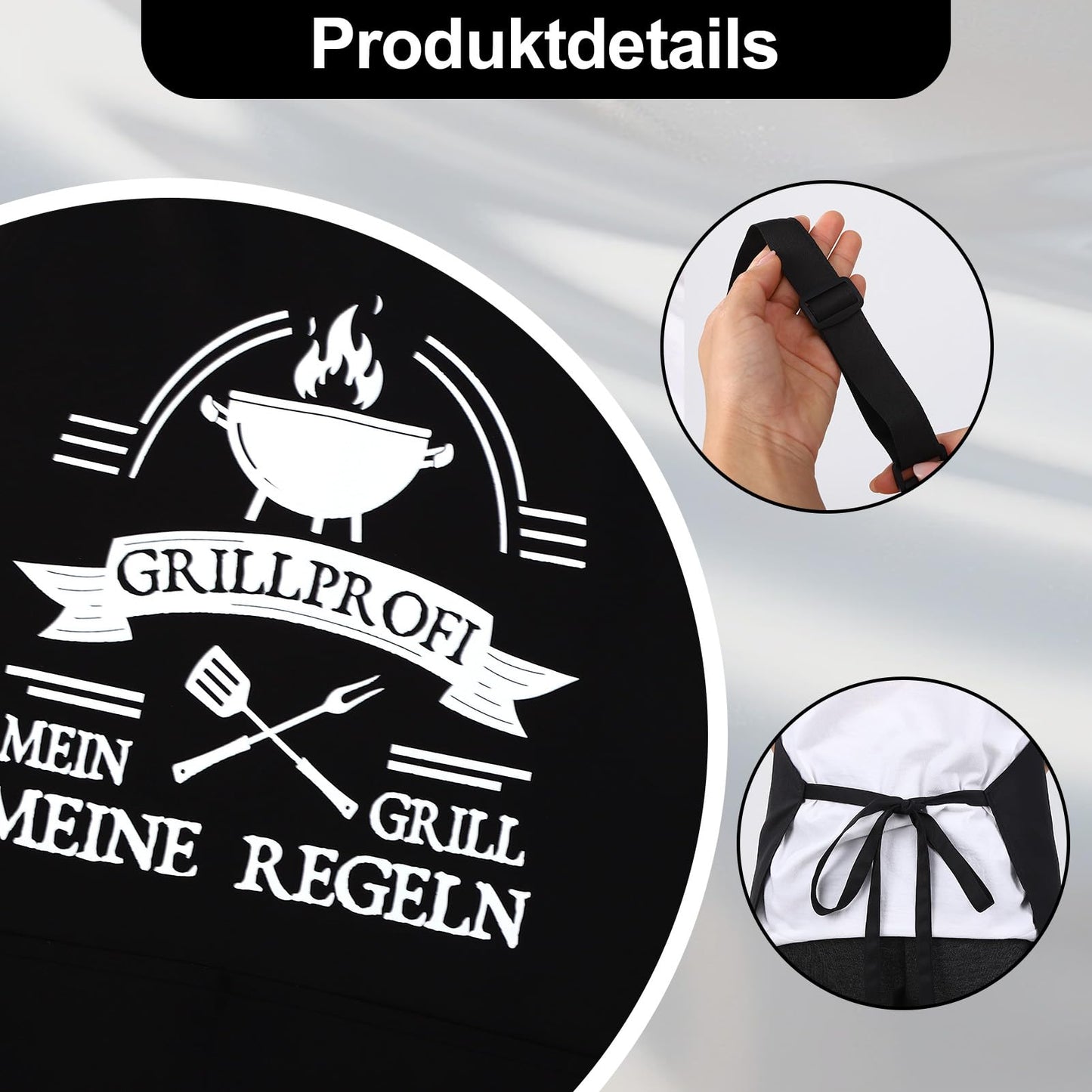 Lustige Kochschürze für Männer,Grillschürze Verstellbare Schürze