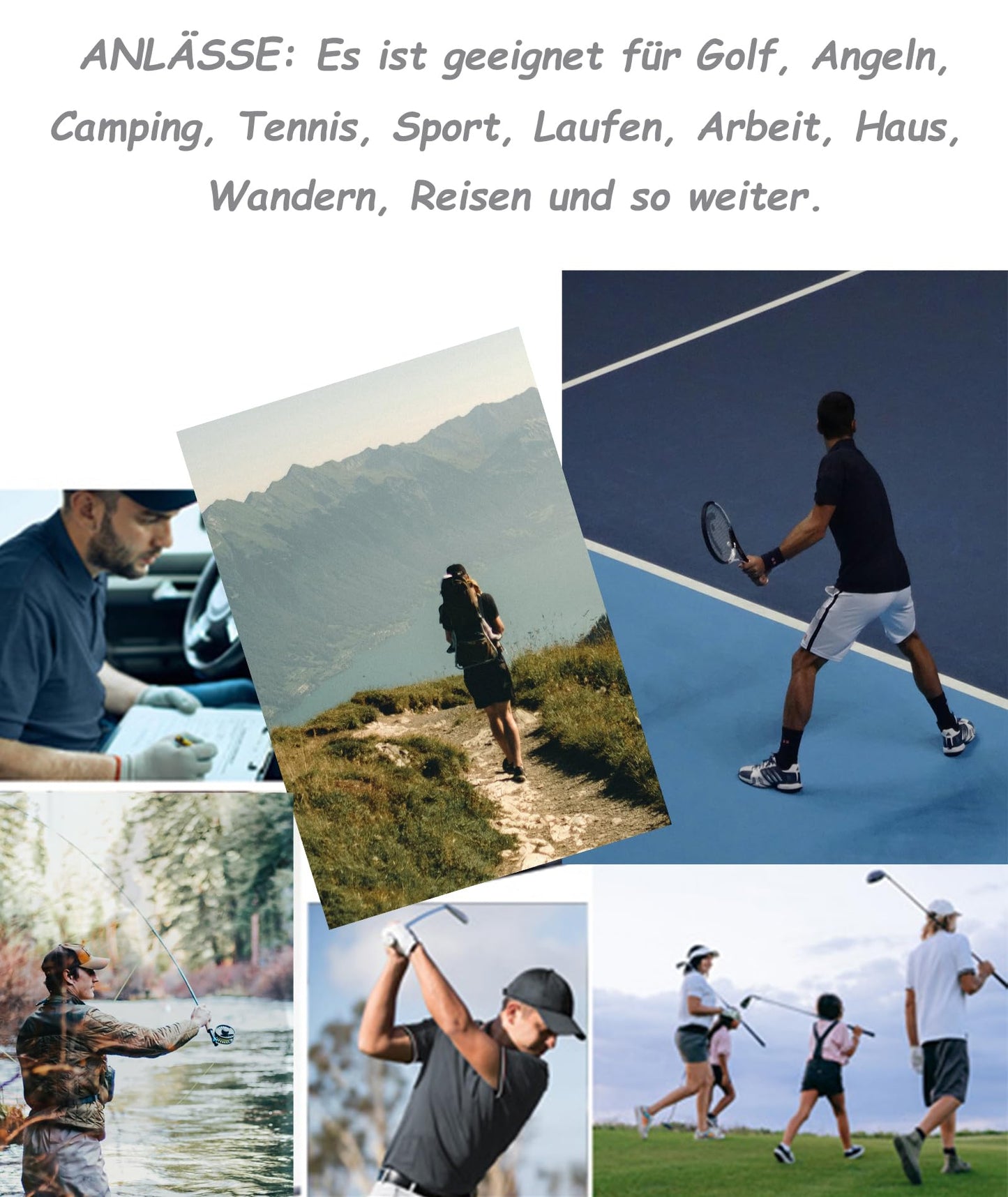 LLdress 3er Pack Poloshirt Herren Kurzarm Atmungsaktiv Poloshirt Set Leichtes Golf Polohemd Schnelltrocknend T Shirt