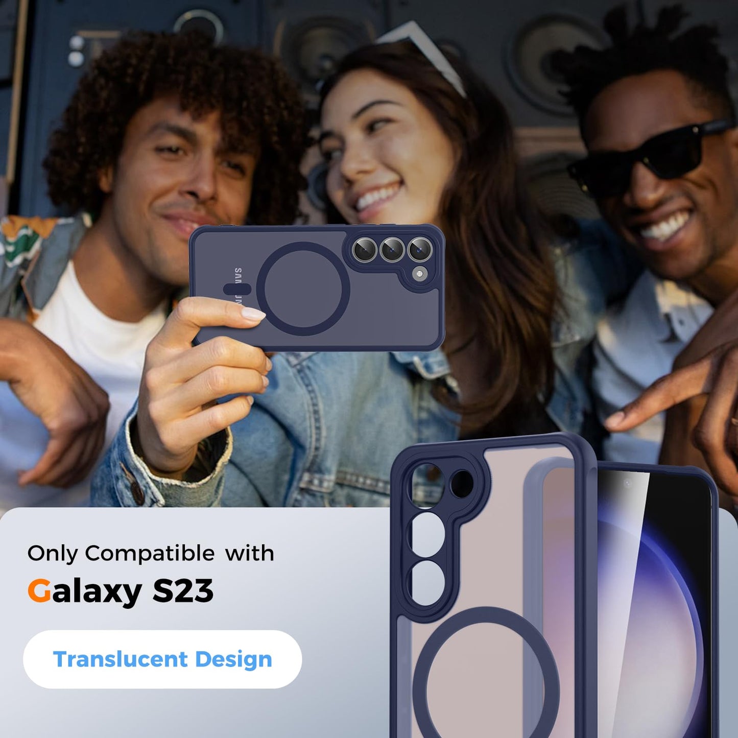 für Samsung Galaxy S25 Ultra Hülle für Magsafe, Magnetisch Handyhülle für S25 Ultra Hülle, Kameraschutz Stoßfeste Kratzfeste Durchscheinende Schutzhülle für Samsung S25 Ultra Case, Schwarz