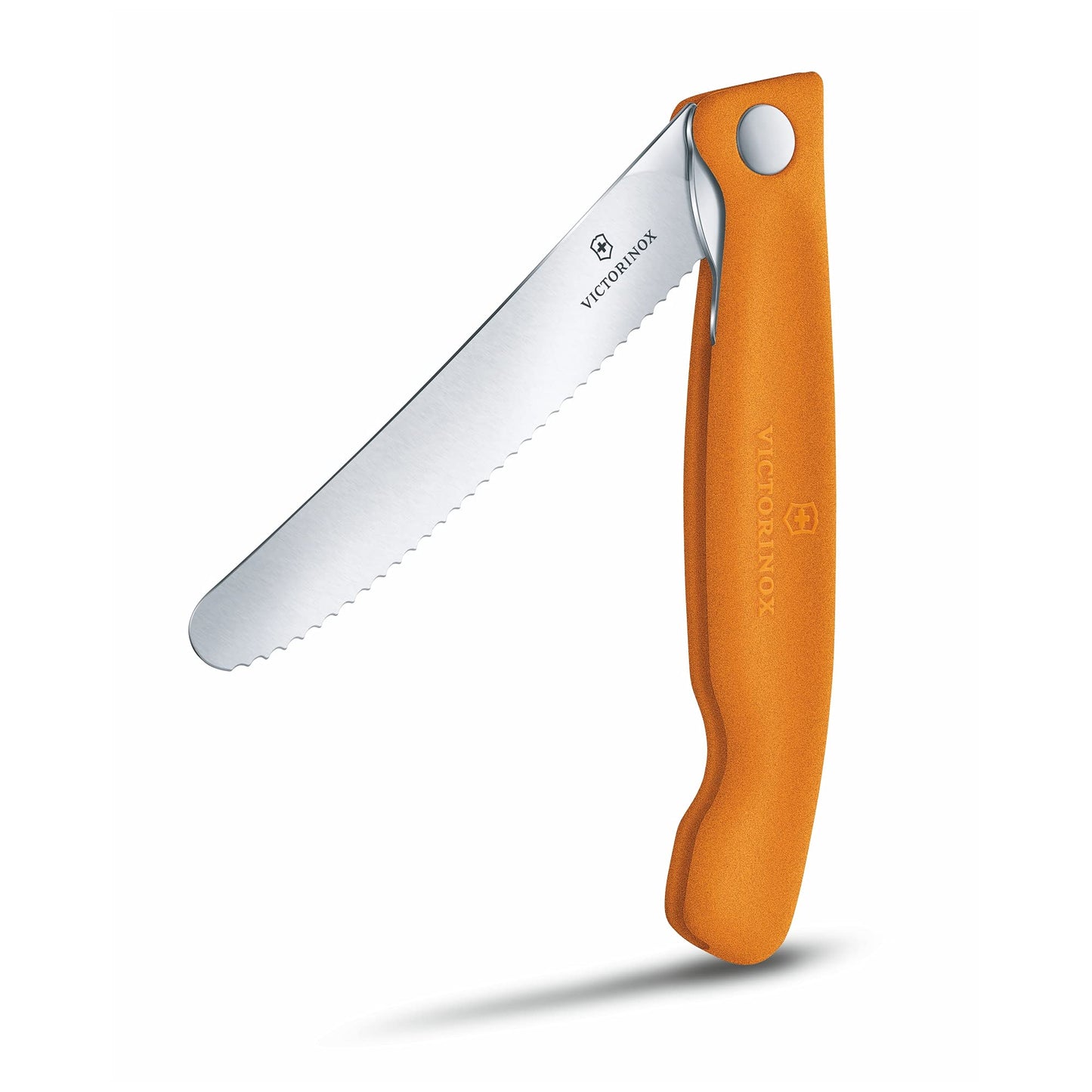 Victorinox Swiss Classic Profi Tomaten- und Tafelmesser, Extra Scharfe Klinge, Wellenschliff, 11 cm, Rostfreier Stahl, gelb
