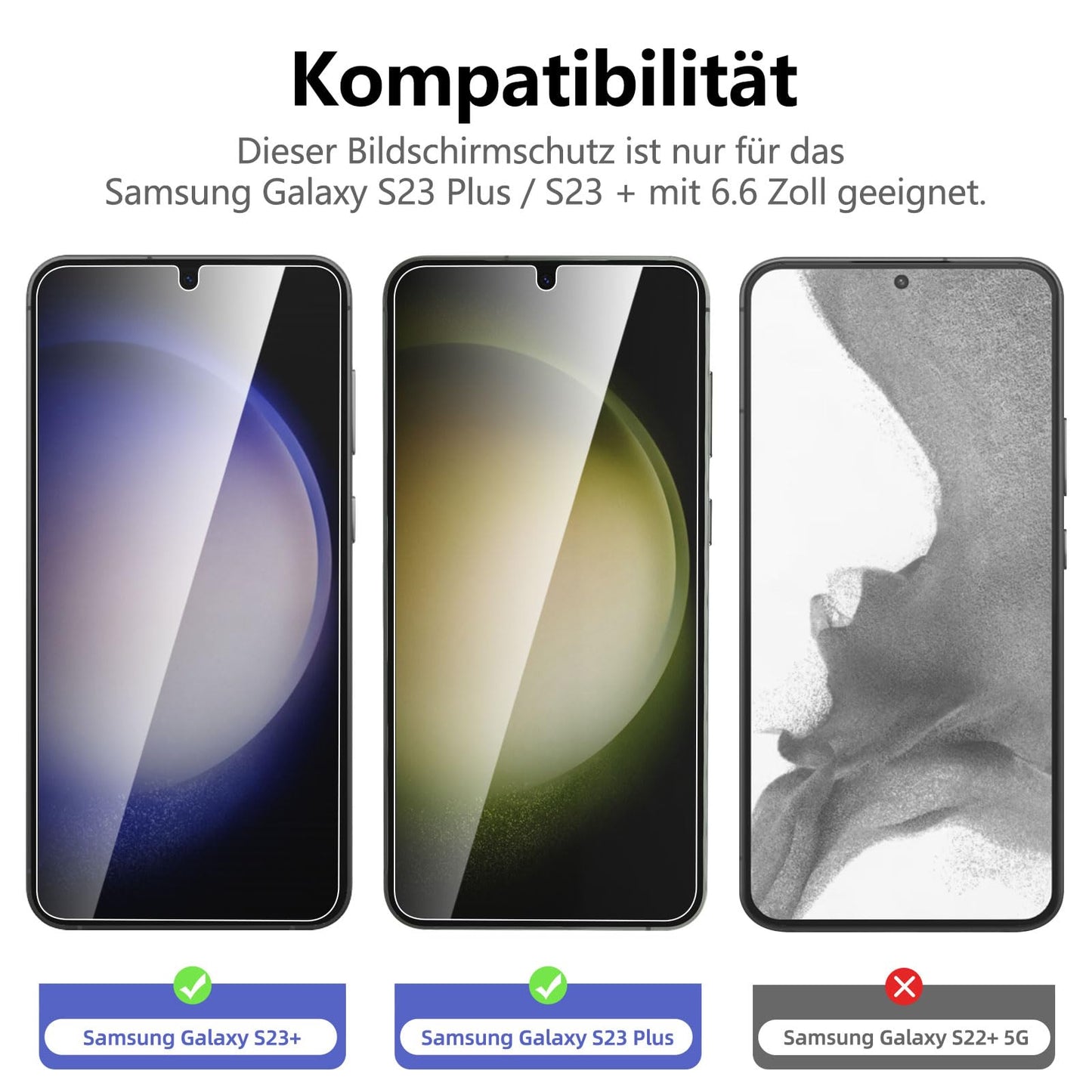 NEW'C Pack of 3 for Samsung Galaxy S25 Ultra Tempered Glass, Scratch Free, 9H Hardness, HD Screen Protector, Ultra Clear, Ultra Resistant