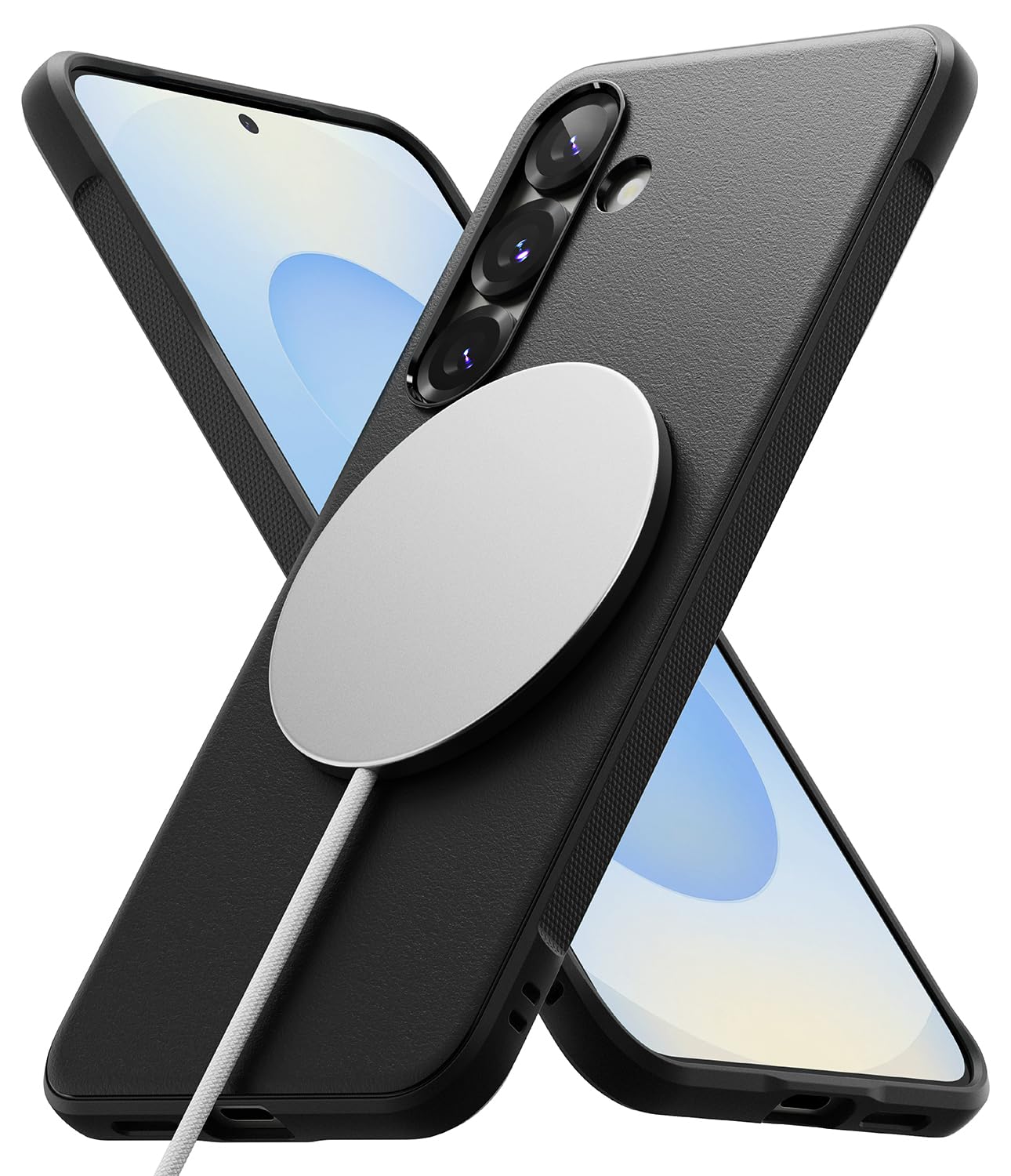 Ringke Onyx Case Compatible with Samsung Galaxy S25 Ultra, Firm Grip, Non-Slip Elegant Design, Perfect Fit, TPU Shockproof Scratch-Resistant Unique Texture Mobile Phone Case, Dark Green