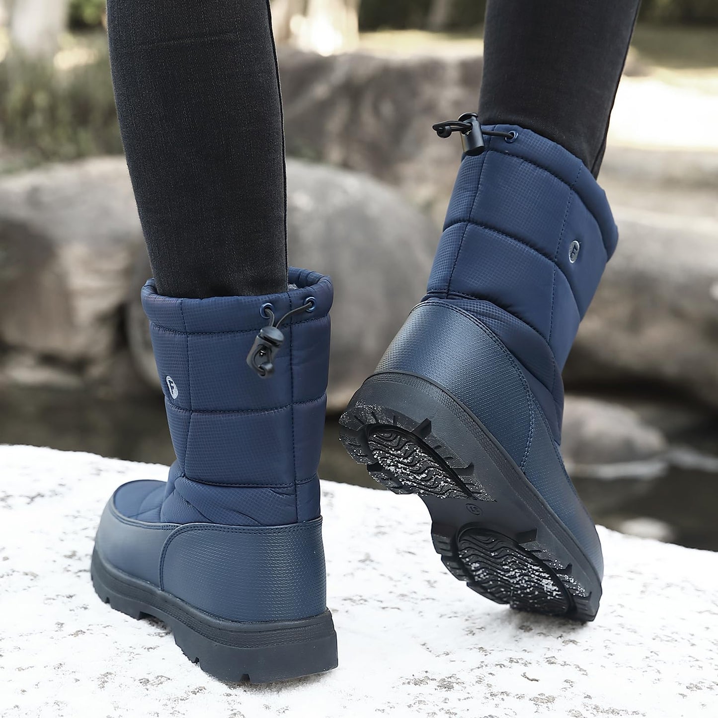BARFULKER Winterschuhe Herren Damen Winterstiefel Outdoor Warm Gefüttert Schneestiefel,Gr.36-46 EU