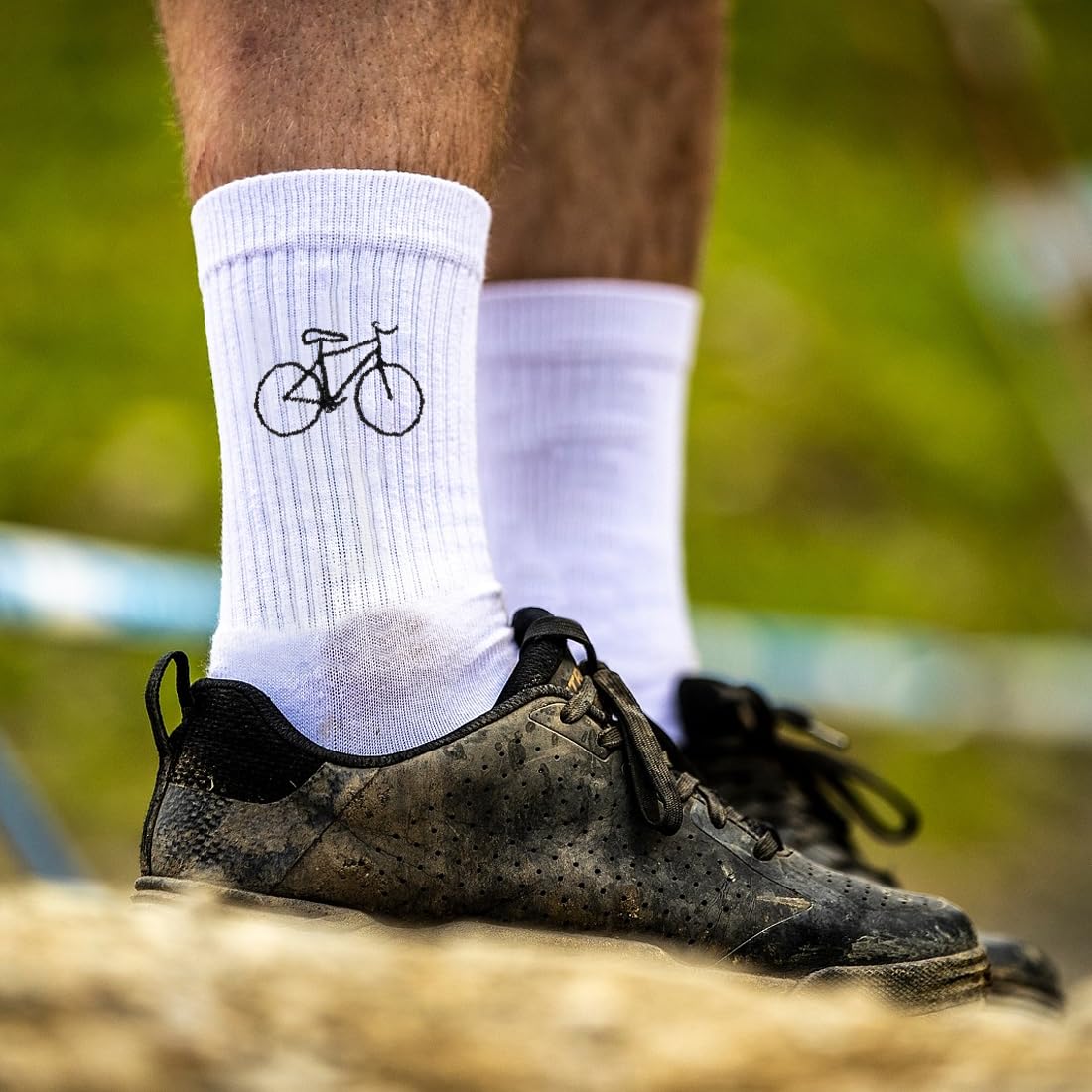 HUKUMA Rennrad Socken,35-46 Fahrradsocken Herren,Fahrrad Geschenk für Herren Damen,Rennrad Zubehör,Fahrradfahrer Tennissocken Accessoires,Lustiges Geschenk für Geburtstag Männer und Frauen