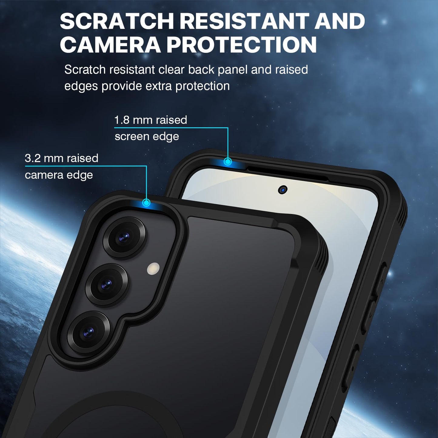 CENHUFO Privacy Screen Case for Samsung Galaxy S25 Ultra, Magnetic Mobile Phone Case with Built-in Privacy Tempered Glass Screen Protector and Camera Protection, 360 Degree Protective Case, Shockproof