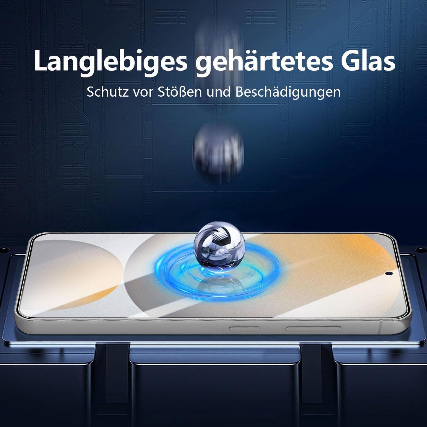 NEW'C Pack of 3 for Samsung Galaxy S25 Ultra Tempered Glass, Scratch Free, 9H Hardness, HD Screen Protector, Ultra Clear, Ultra Resistant