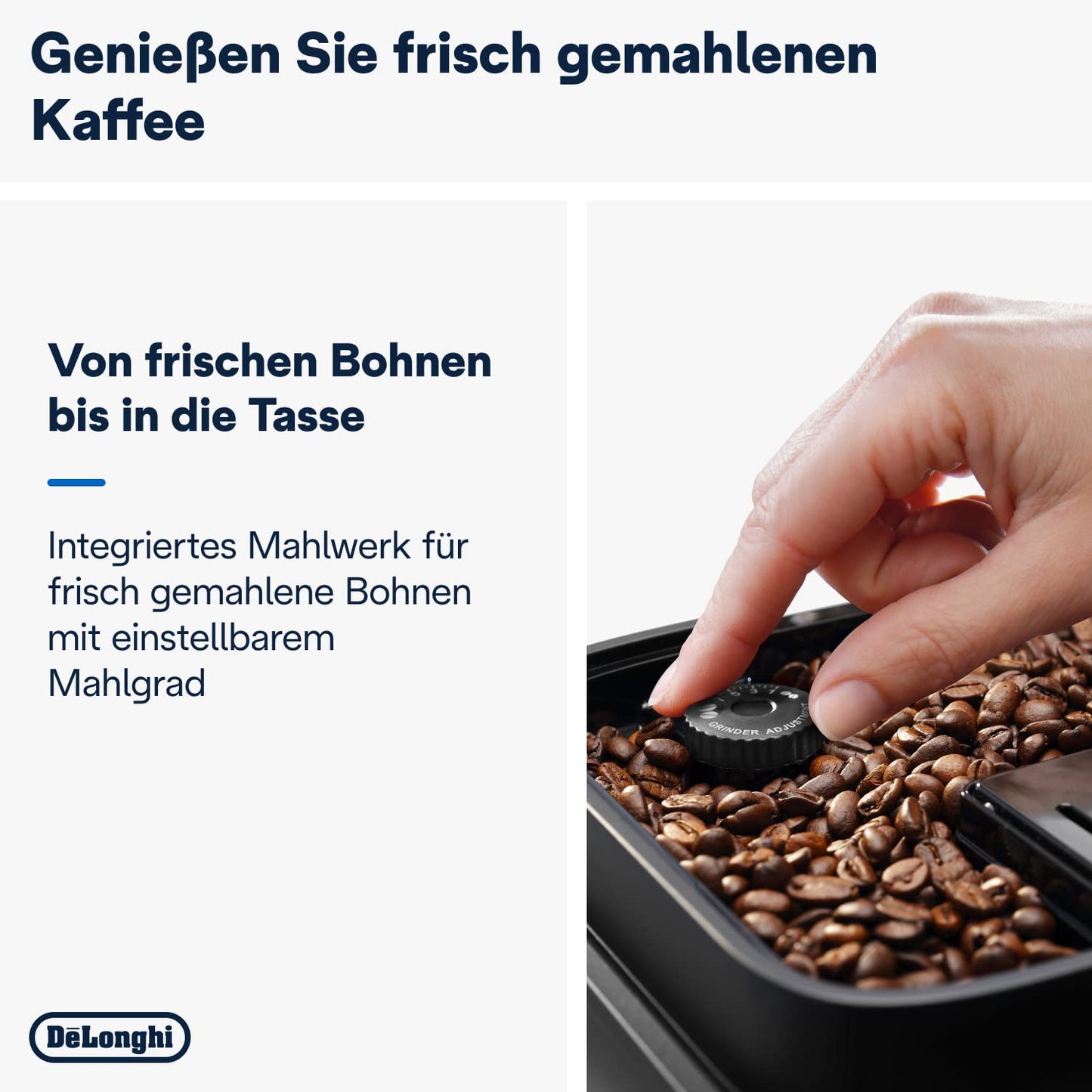 De'Longhi Magnifica Evo Next ECAM312.80.TB – Kaffeevollautomat mit 2,4'' TFT Farbdisplay & LatteCrema Milchsystem, 7 Direktwahltasten (Cappuccino, Espresso, Latte Macchiato), 2-Tassen-Funktion, Titan