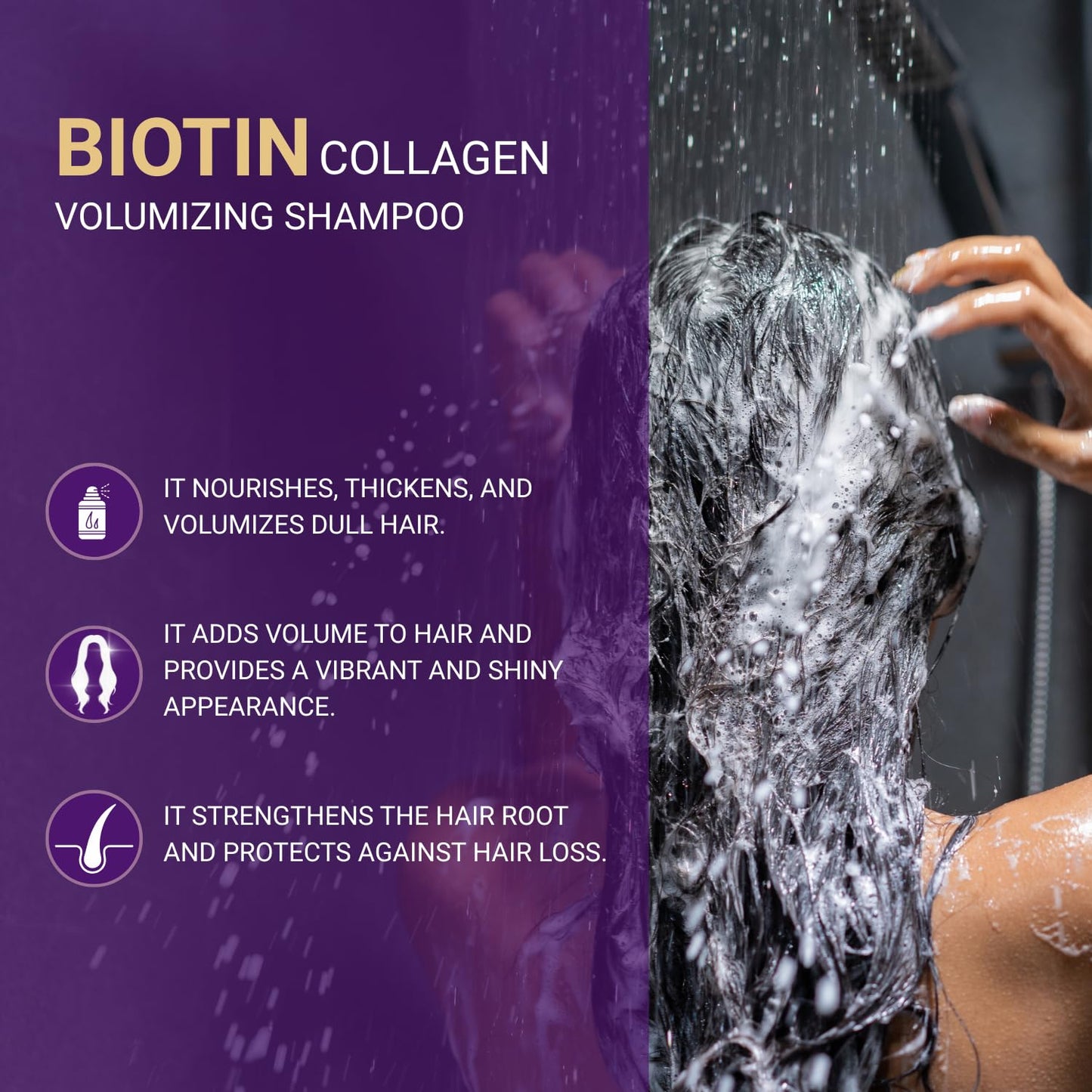 BIOXCIN Volume Shampoo Collagen Biotin 300 ml