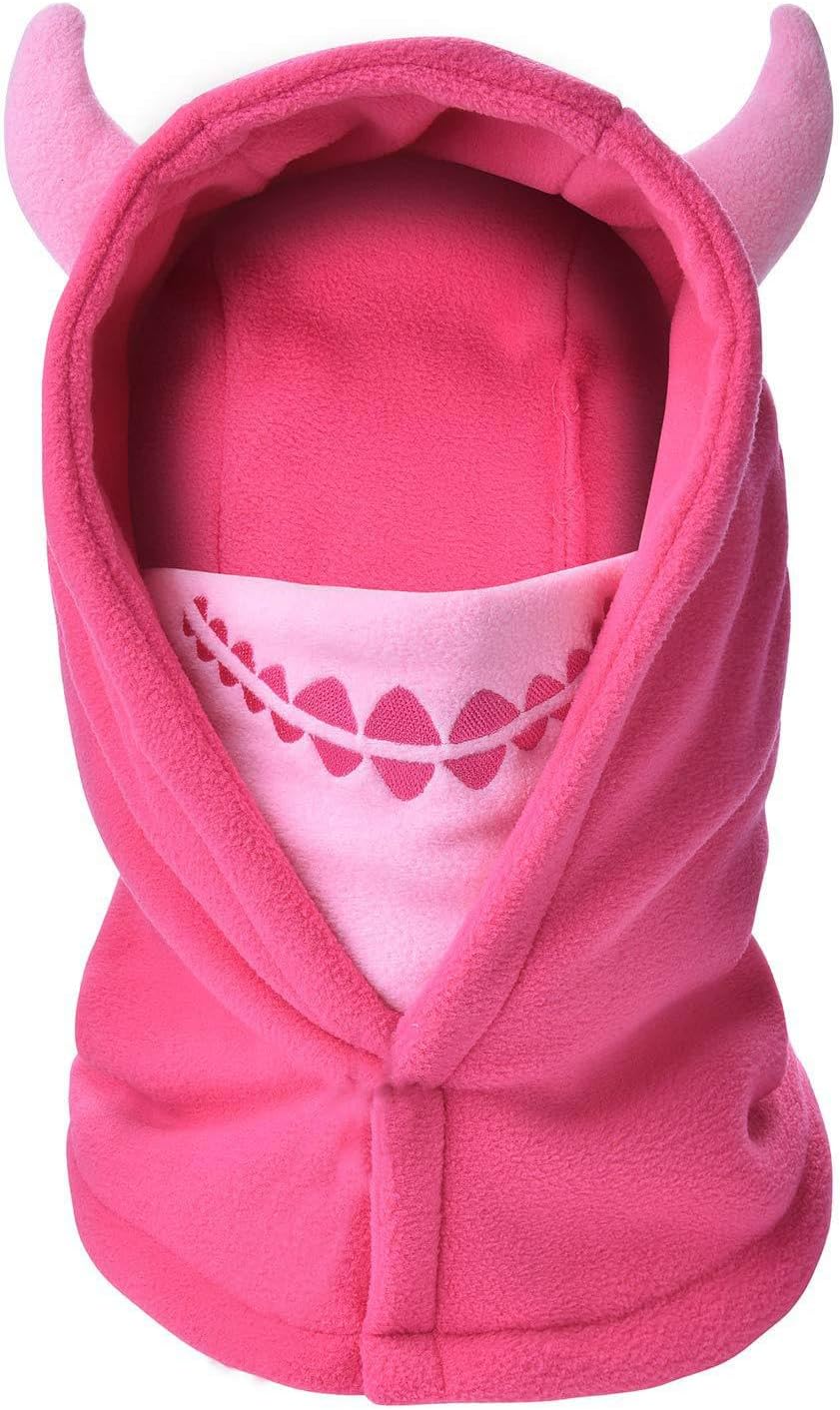 Children's Winter Thermal Fleece Balaclava 4-12 Years, Multifunctional Windproof Adjustable Face Mask, Ski Mask, Warm Hat, Balaclava, Neck Warmer Scarf for Boys and Girls, Outdoor Activities