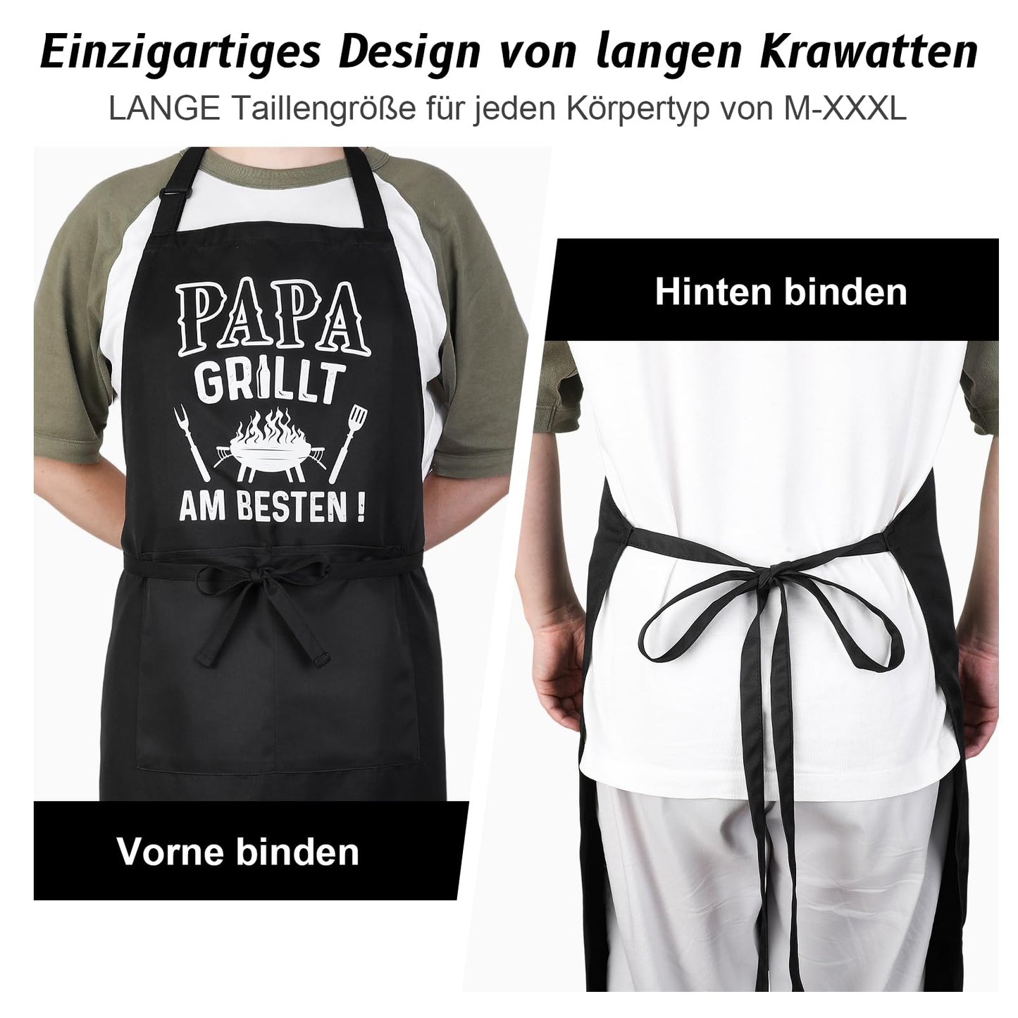 Lustige Kochschürze für Männer,Grillschürze Verstellbare Schürze