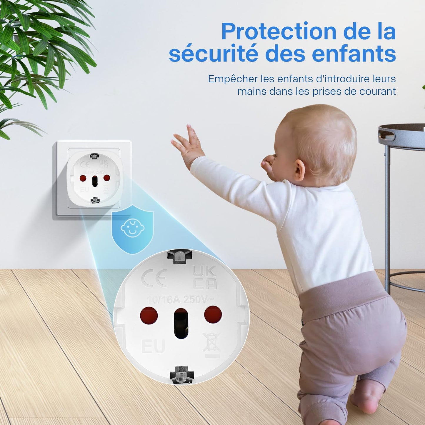 Reiseadapter USA 2Stück，USA Adapter Steckdose Deutschland Plug ，Adapter USA Deutschland Stecker für EU zu Amerika/Kanada/Mexiko/Thailand usw,Typ B Reisestecker Stromadapter,Weiß