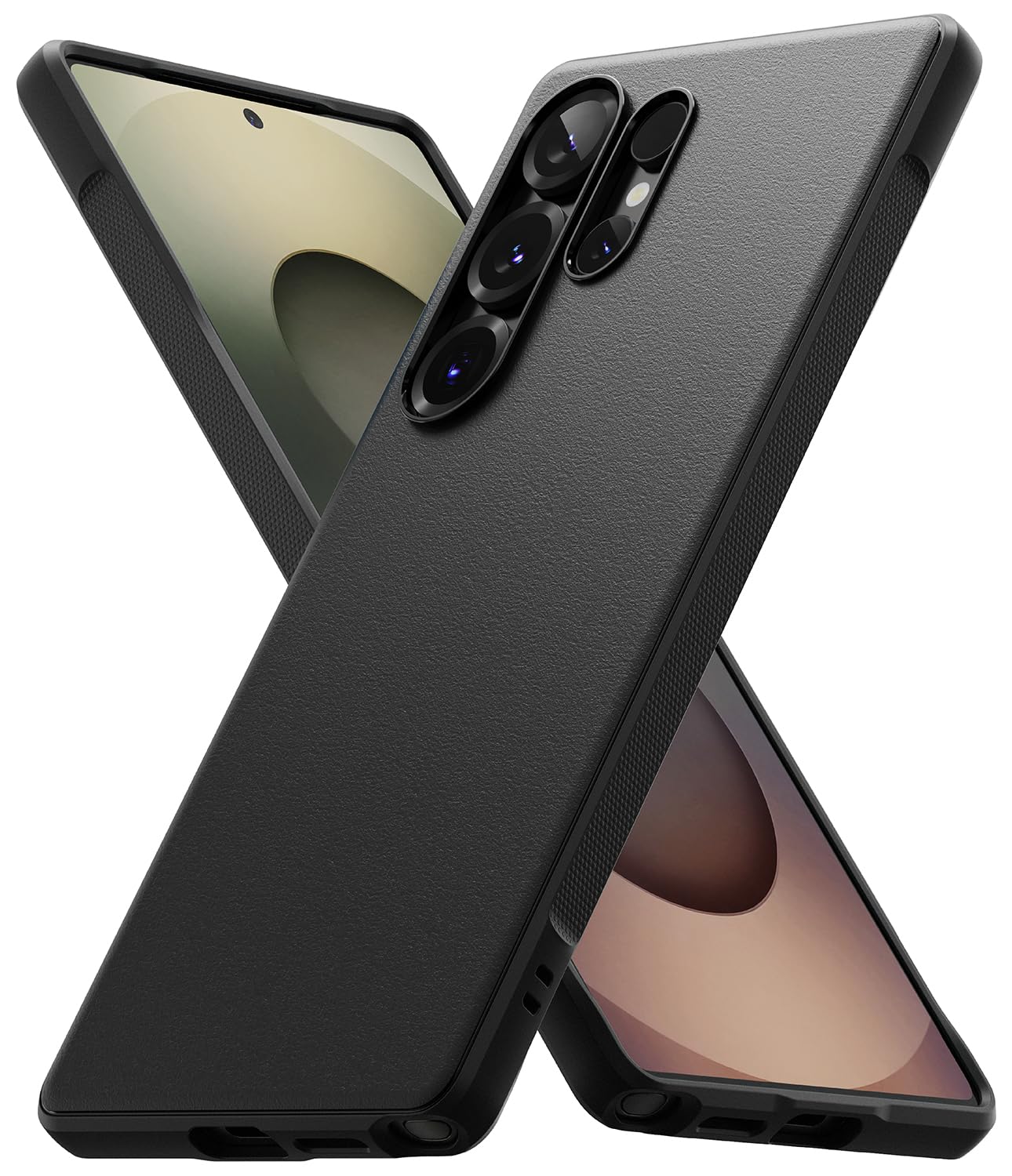 Ringke Onyx Case Compatible with Samsung Galaxy S25 Ultra, Firm Grip, Non-Slip Elegant Design, Perfect Fit, TPU Shockproof Scratch-Resistant Unique Texture Mobile Phone Case, Dark Green