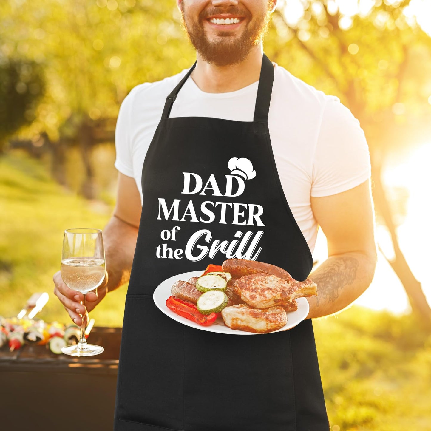 Lustige Kochschürze für Männer,Grillschürze Verstellbare Schürze