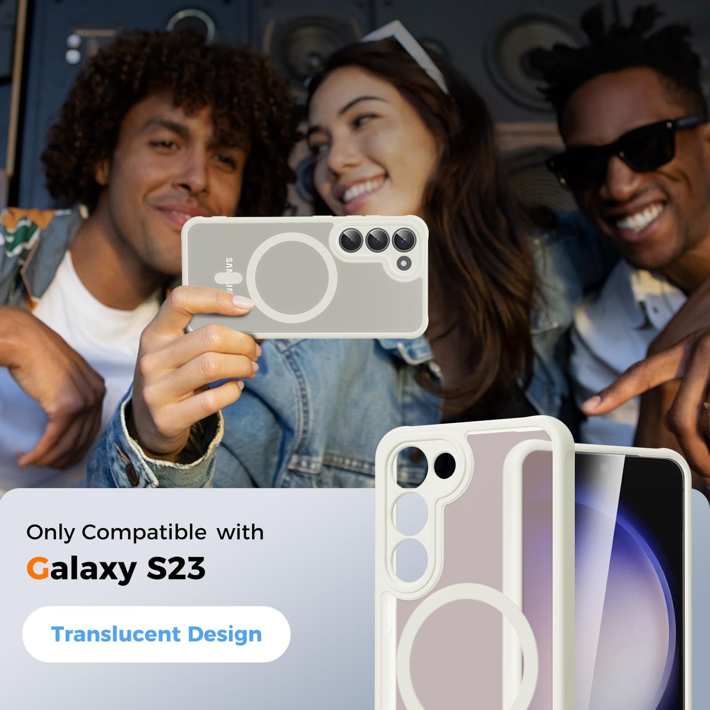 für Samsung Galaxy S25 Ultra Hülle für Magsafe, Magnetisch Handyhülle für S25 Ultra Hülle, Kameraschutz Stoßfeste Kratzfeste Durchscheinende Schutzhülle für Samsung S25 Ultra Case, Schwarz