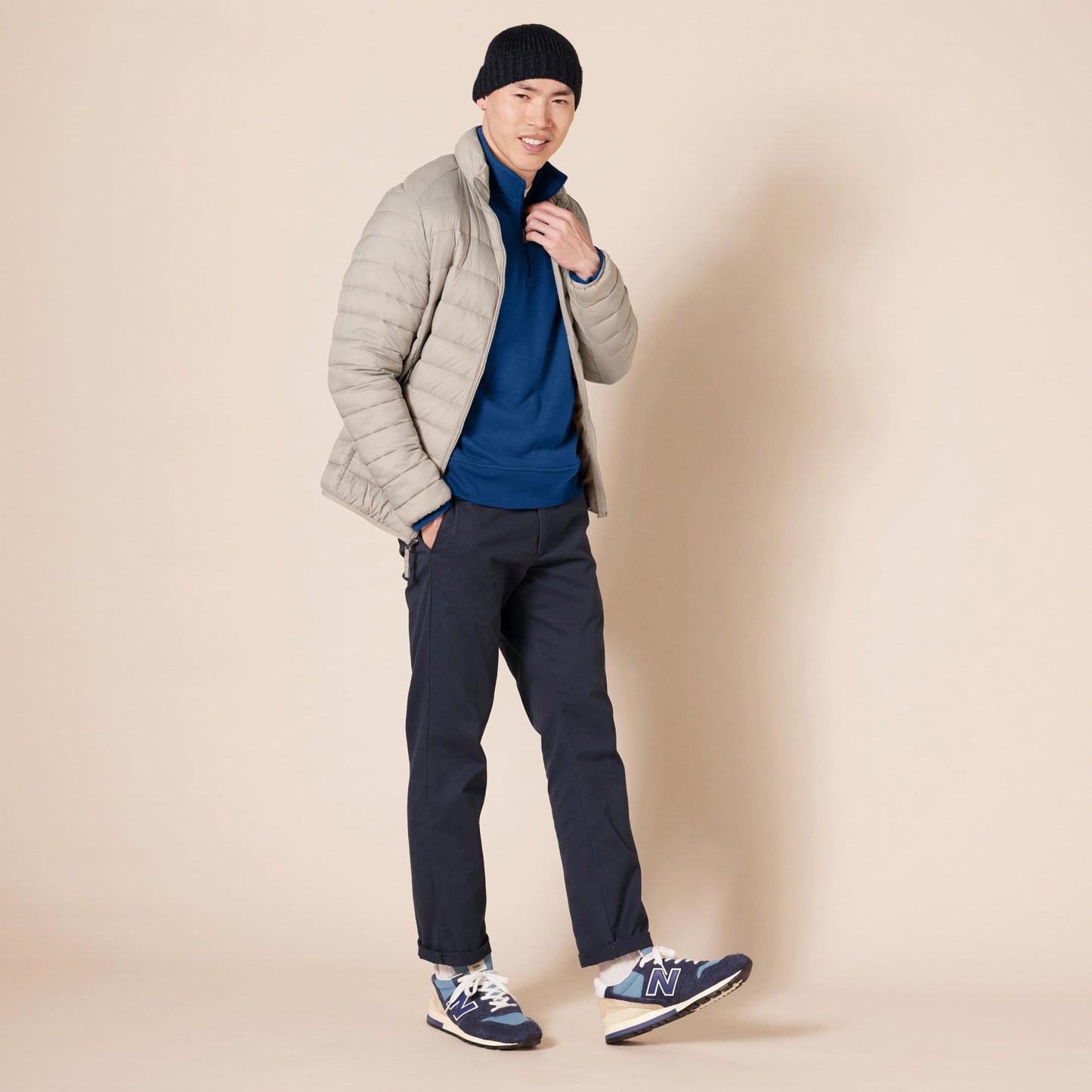 Amazon Essentials Men's Long Sleeve Fleece Quarter Zip Sweatshirt