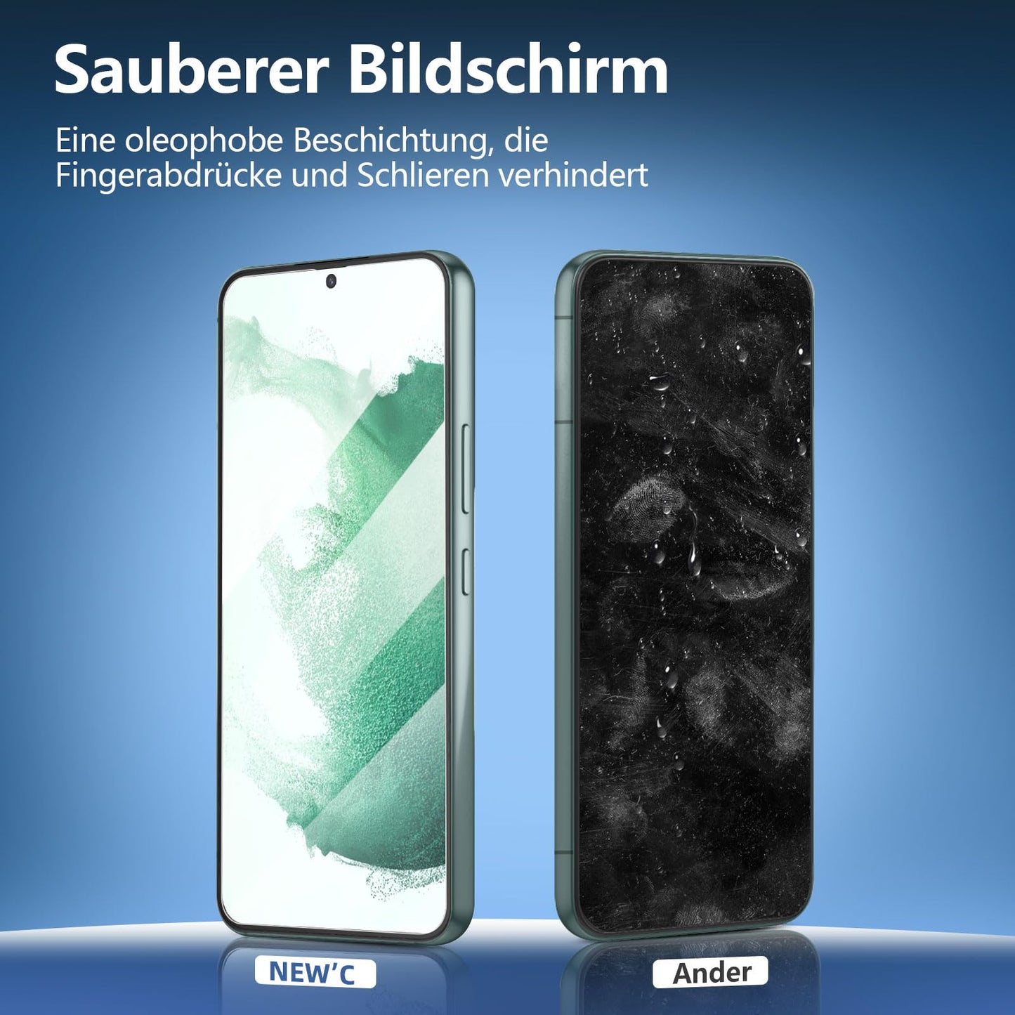 NEW'C Pack of 3 for Samsung Galaxy S25 Ultra Tempered Glass, Scratch Free, 9H Hardness, HD Screen Protector, Ultra Clear, Ultra Resistant