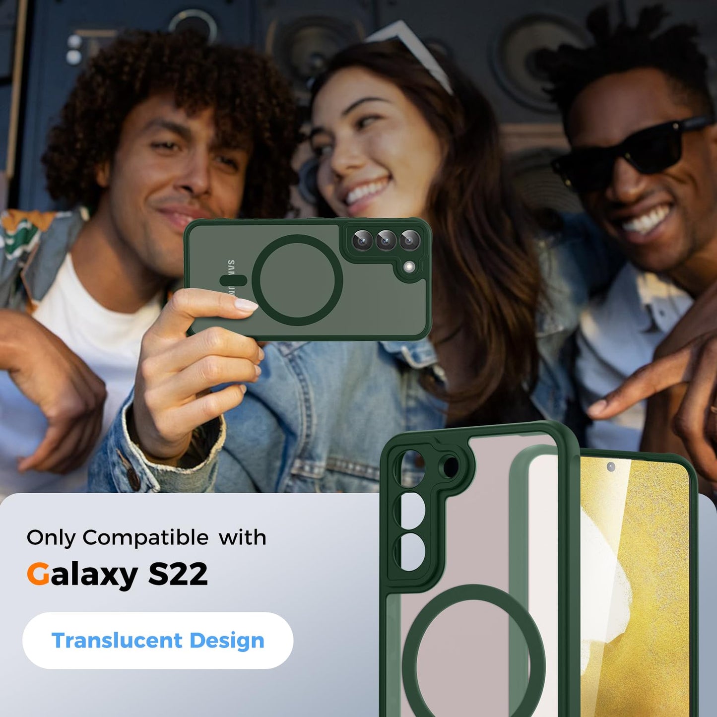 für Samsung Galaxy S25 Ultra Hülle für Magsafe, Magnetisch Handyhülle für S25 Ultra Hülle, Kameraschutz Stoßfeste Kratzfeste Durchscheinende Schutzhülle für Samsung S25 Ultra Case, Schwarz