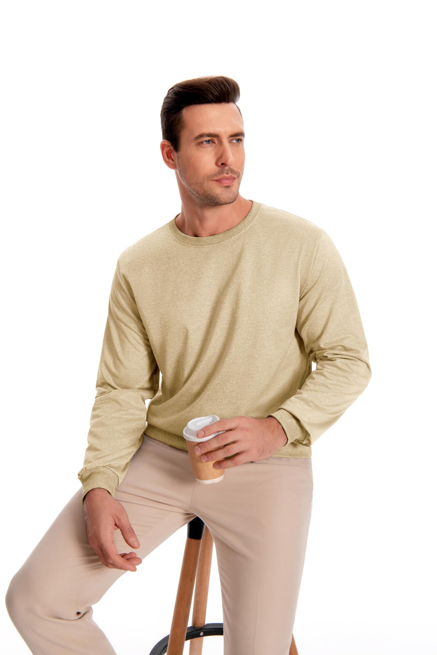 SwissWell Herren Sweatshirts Set Causal Pullover Regular Fit Langarm Shirts