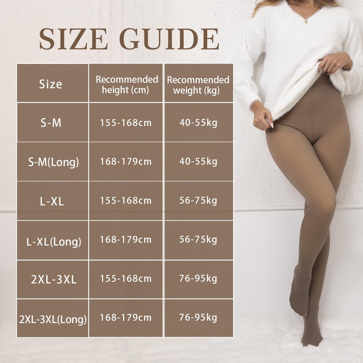 DIKER Thermo Strumpfhose Damen, Thermostrumpfhose Damen Winter