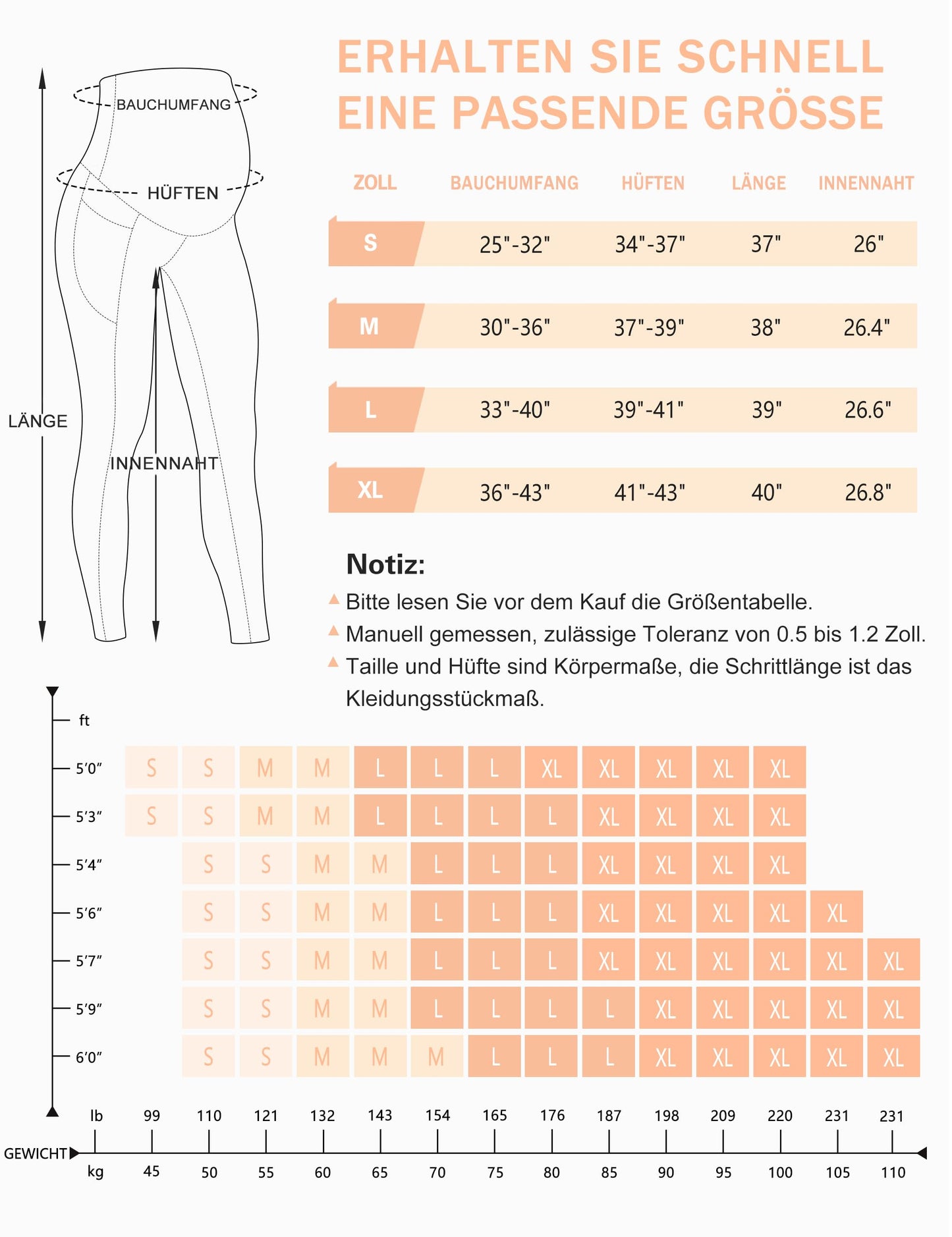 BAYDI Damen Umstandsleggings mit Taschen Blickdichte Lange Schwangerschaftsleggings High Waist Umstandshose Damen Weich elastisch Schwangerschaftshose