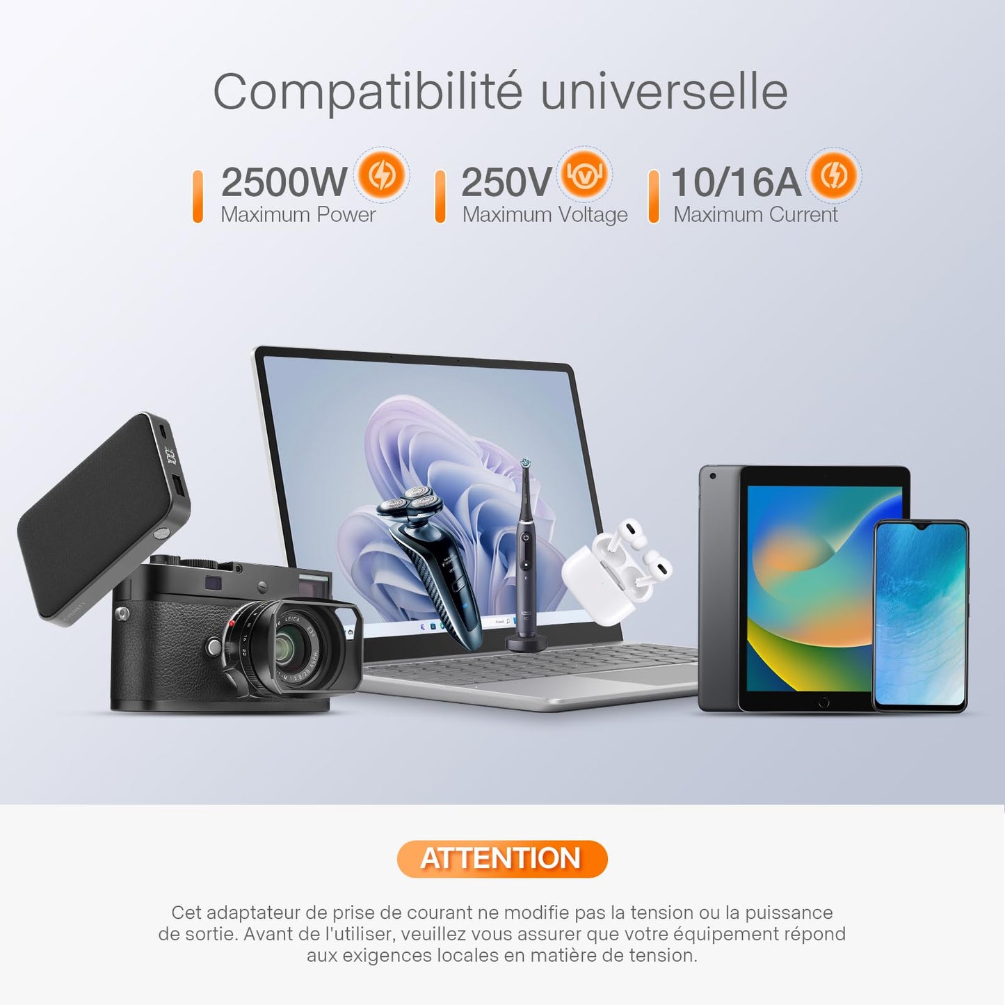 Reiseadapter USA 2Stück，USA Adapter Steckdose Deutschland Plug ，Adapter USA Deutschland Stecker für EU zu Amerika/Kanada/Mexiko/Thailand usw,Typ B Reisestecker Stromadapter,Weiß