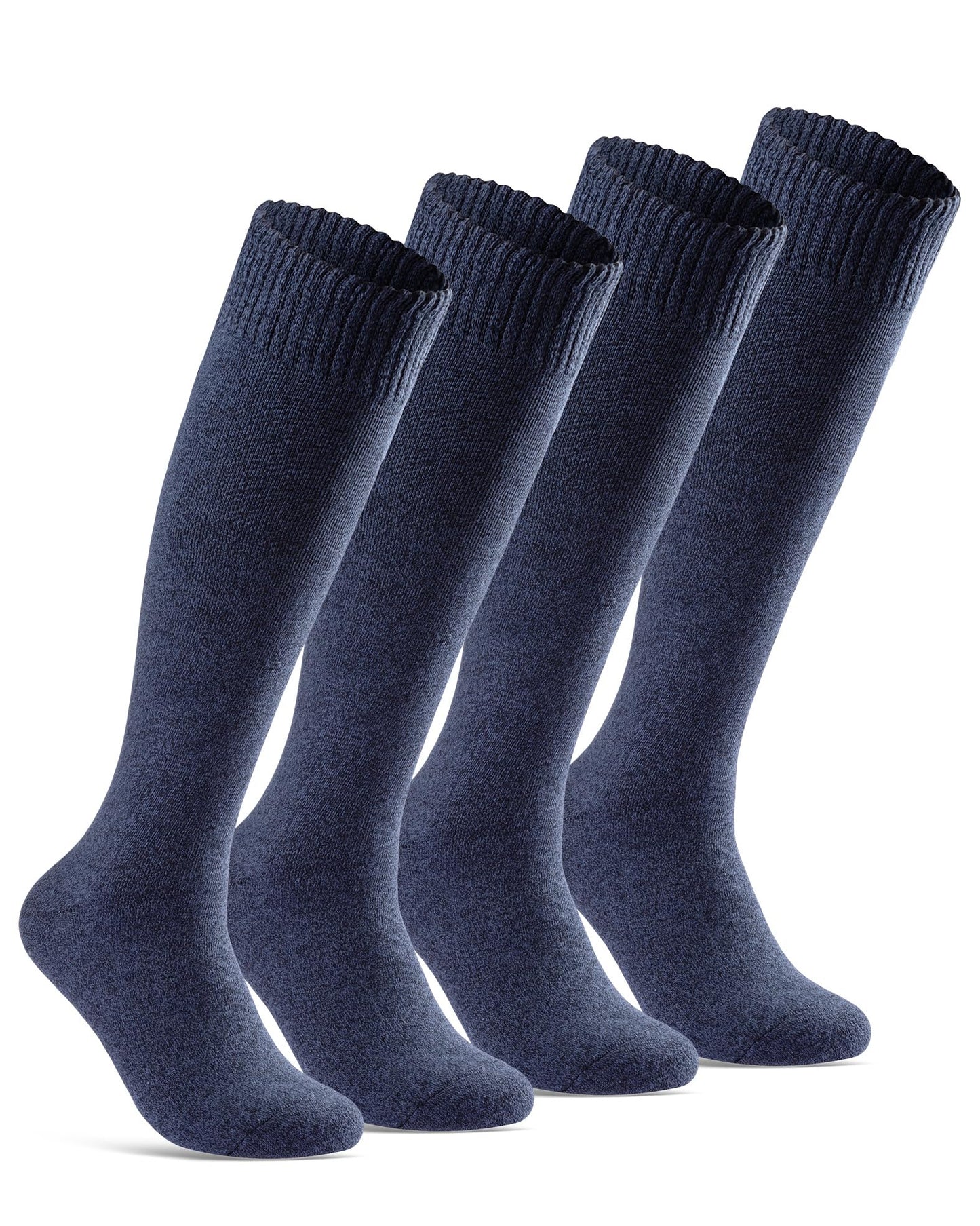 sockenkauf24 22350 Men's Thermal Knee Socks Inner Terry Towelling 4 Pairs