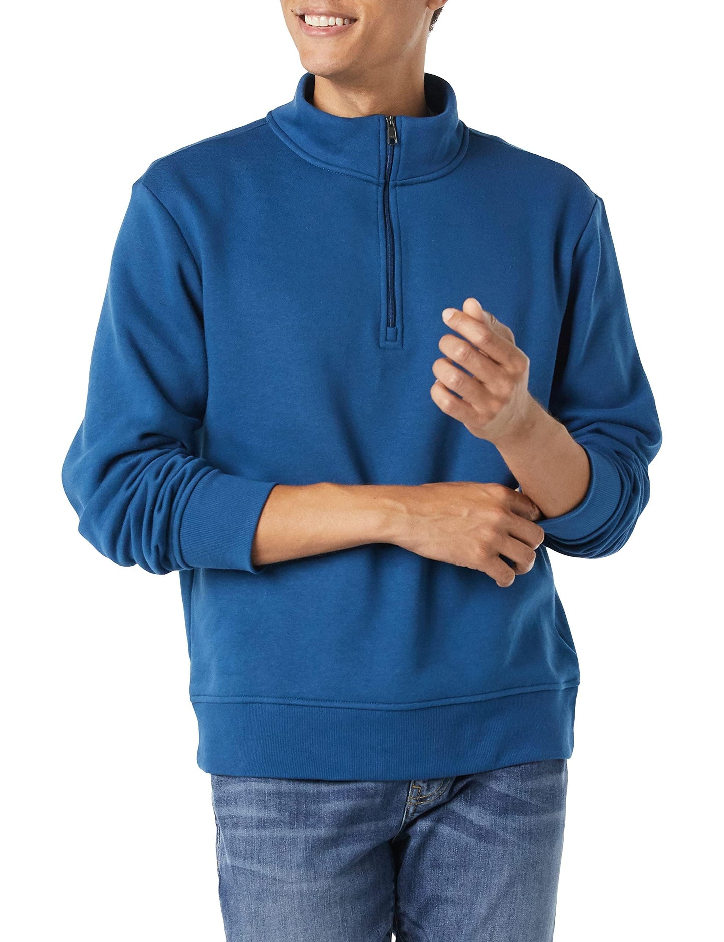 Amazon Essentials Men's Long Sleeve Fleece Quarter Zip Sweatshirt