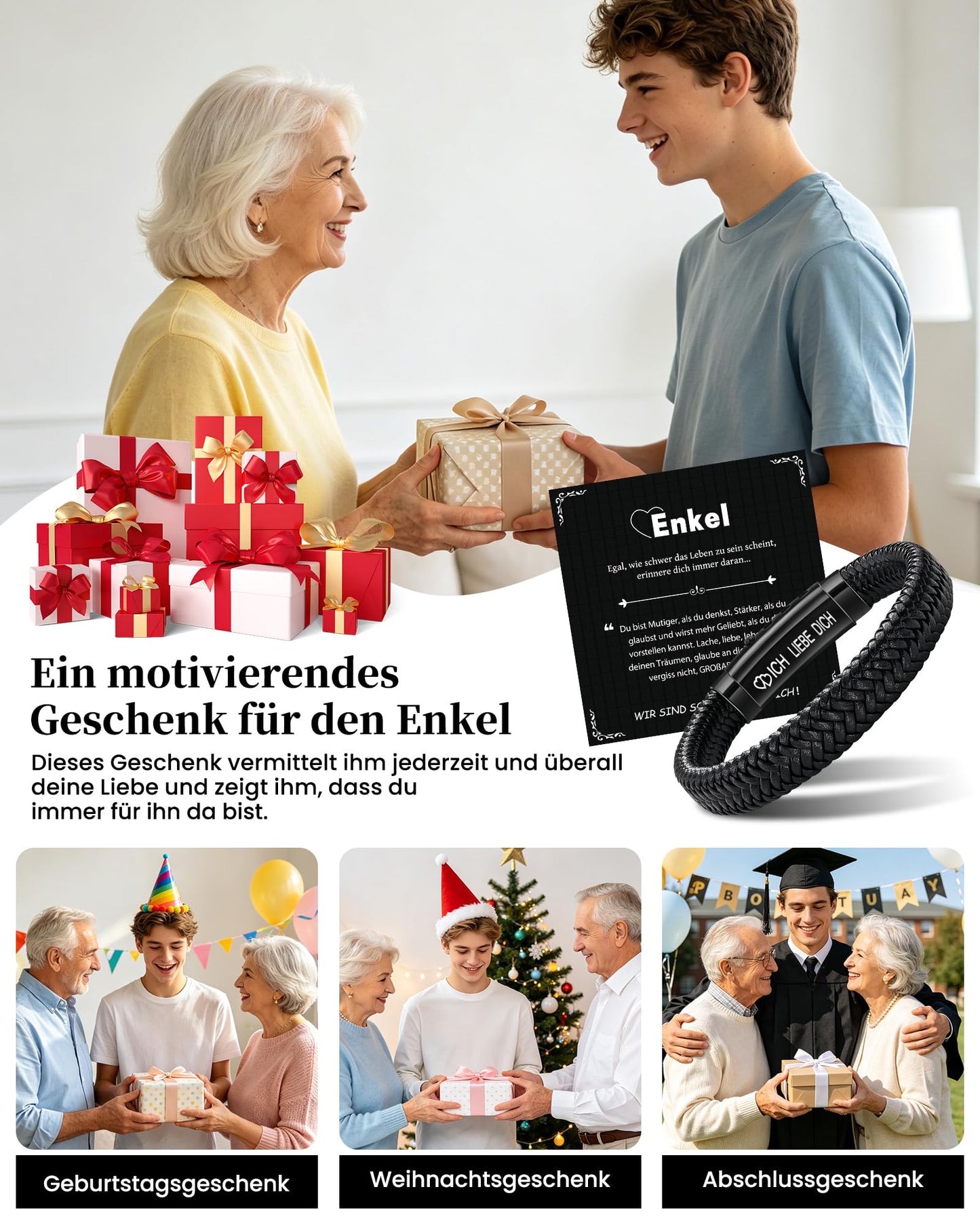 CheersLife Ich Liebe Dich Geschenke für Männer An Meinen Sohn Bruder Mann