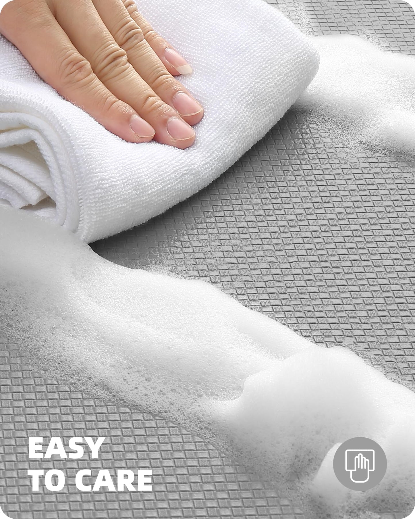 Color G Küchenläufer 2 Stück, küchenteppich waschbar rutschfest, Teppich küche mit Ölfest und Wasserdicht, Gummirücken Küchenmatte für Esszimmer, Küche, läufer Flur(44x150CM + 44x150CM, Schwarz)