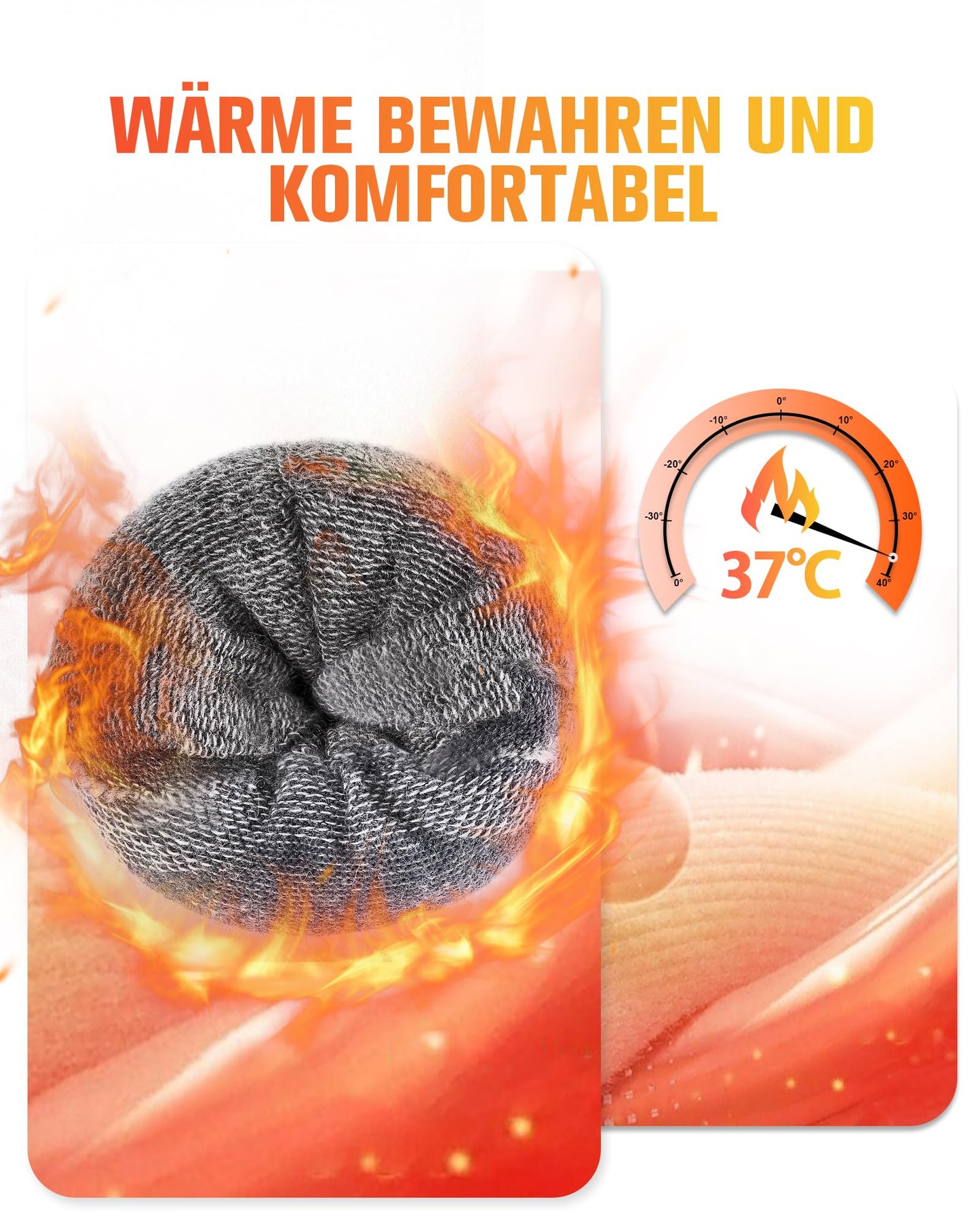 SockWaddles Merino Wandersocken Damen & Herren, 3 Paar, gepolstert