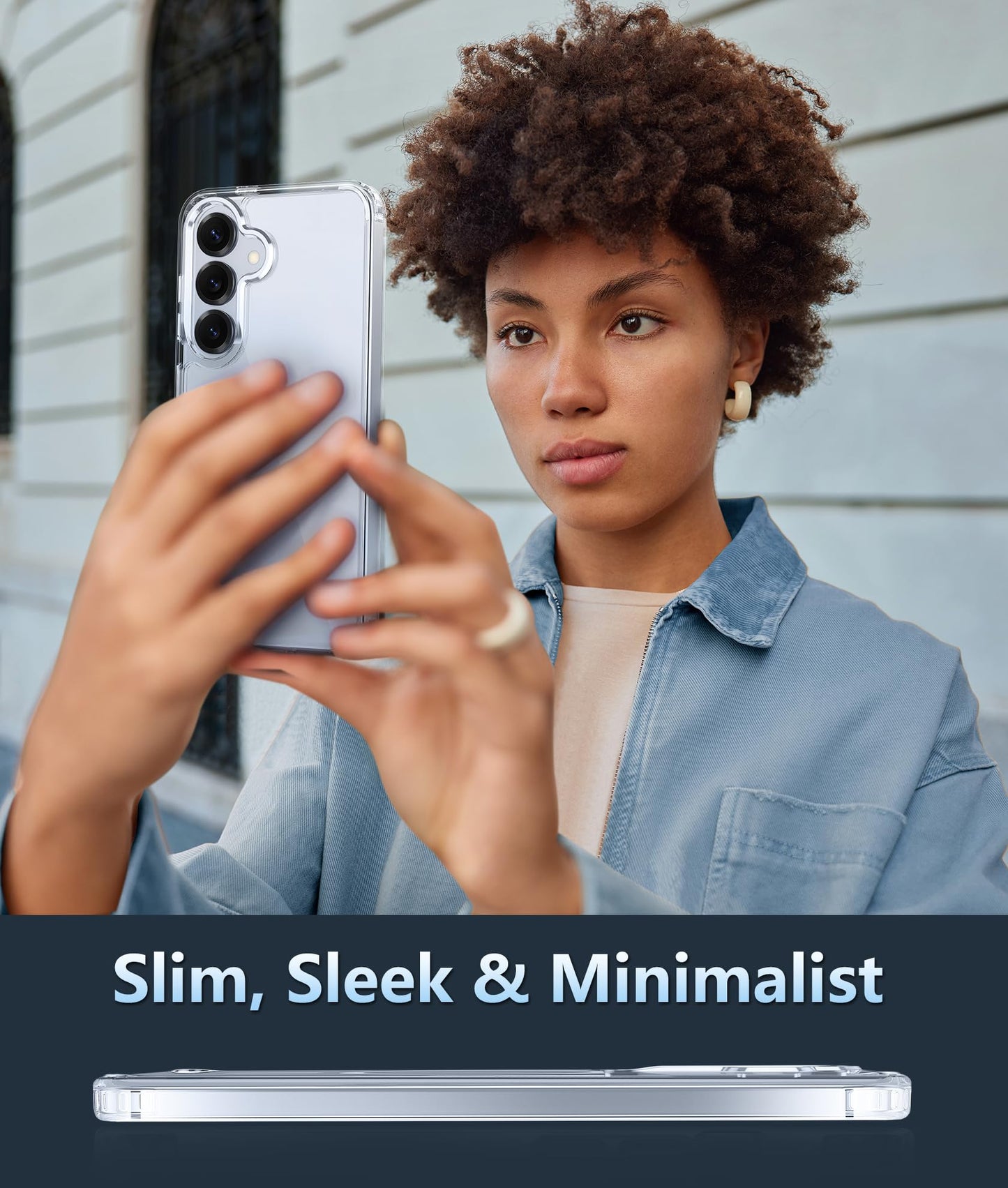 FNTCASE Case for Samsung Galaxy S25 Ultra 6.9 Inches, Military Drop Protection, Anti-Yellowing, Robust, Durable, Shockproof, Protective, Transparent, Clear