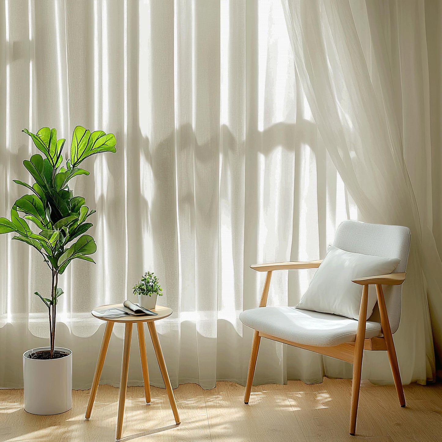 PONY DANCE Voile Gardinen Weiss Transparent Ösenvorhang 2er Set H 160 x B 140 cm Wohnzimmer Gardinen Kurz Durchlässige Vorhänge Weiß Vorhang Leinenoptik Schlafzimmer