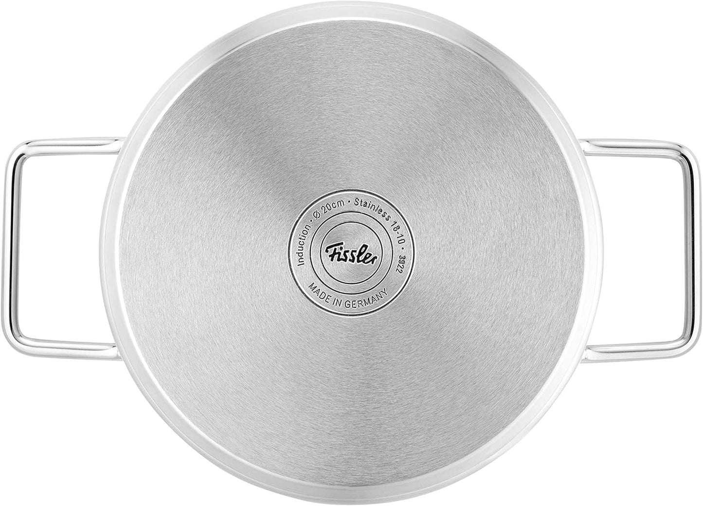 Fissler Pure Collection / Edelstahl-Kochtopfset, 5-teilig, Töpfe mit Glas-Deckel (3 Kochtöpfe,1 Bratentopf 1 Stielkasserolle) - Induktion, Silber