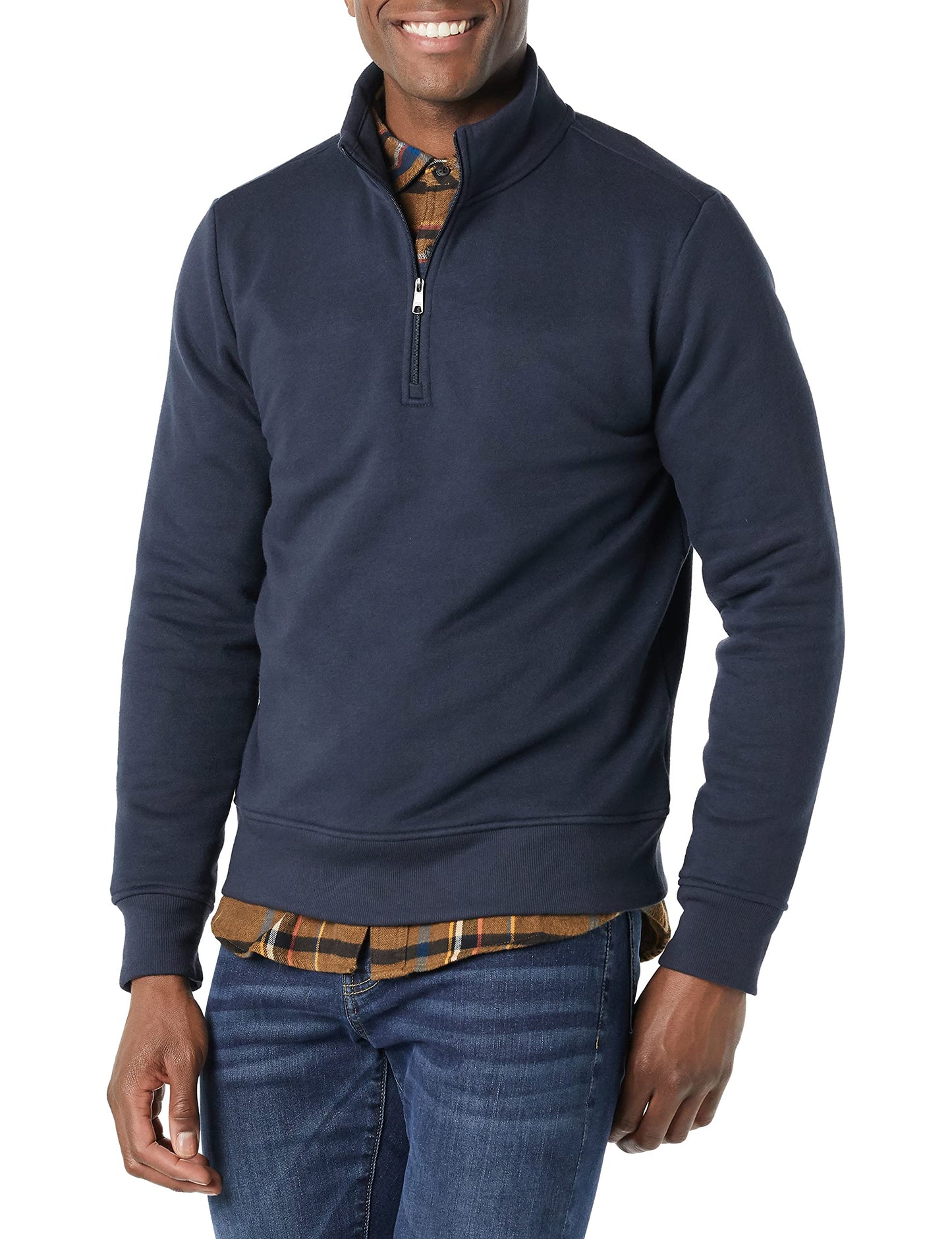 Amazon Essentials Men's Long Sleeve Fleece Quarter Zip Sweatshirt