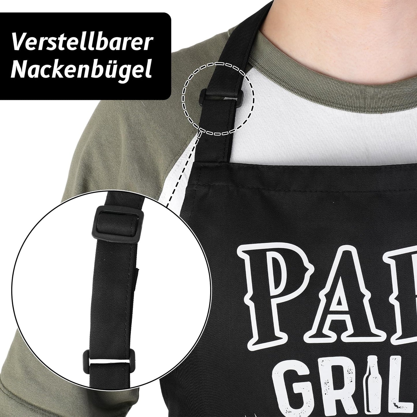 Lustige Kochschürze für Männer,Grillschürze Verstellbare Schürze