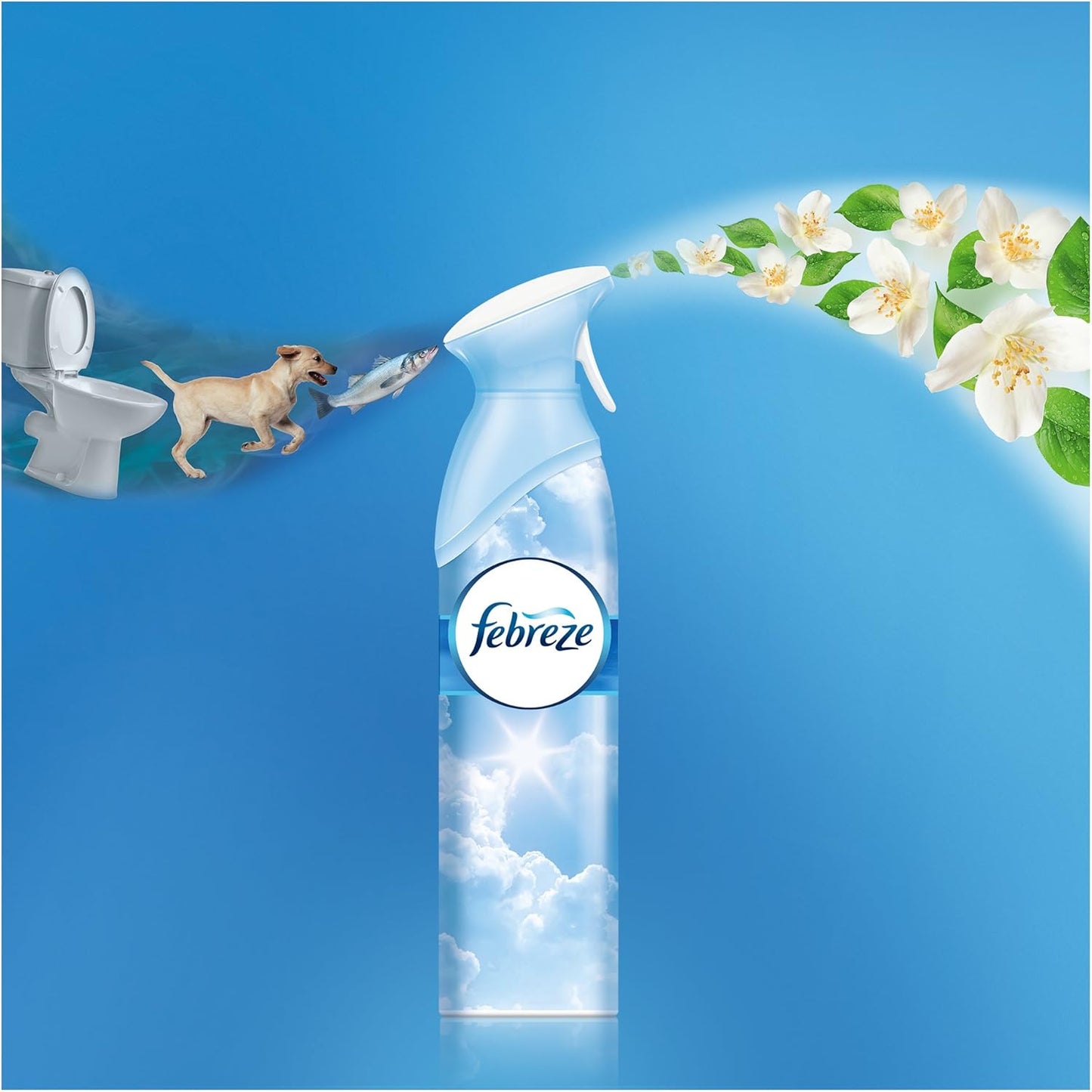 Febreze Lufterfrischer Aprilfrisch, 3er Pack (3 x 300ml), entfernt Gerüche und hinterlässt einen leichten Frischeduft