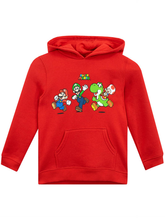 SUPER MARIO BROS Pullover | Mario und Luigi Pullover Jungen | Yoshi Hoodie Kinder Jungen | Luigi Hoodie Jungen | Offizielle Mario Merchandise